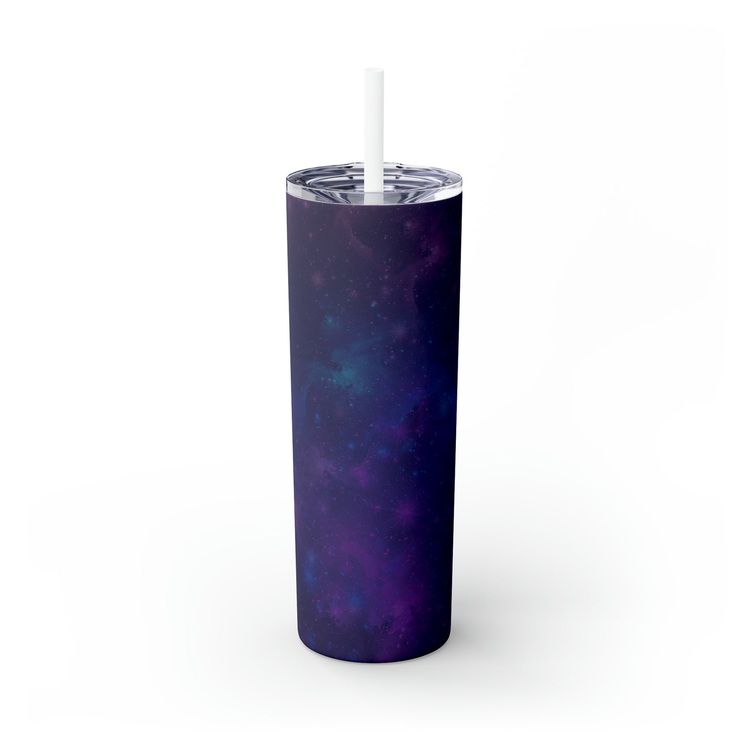 Galaxy Print Skinny Tumbler with Straw, 20oz - Tales from the Tangle