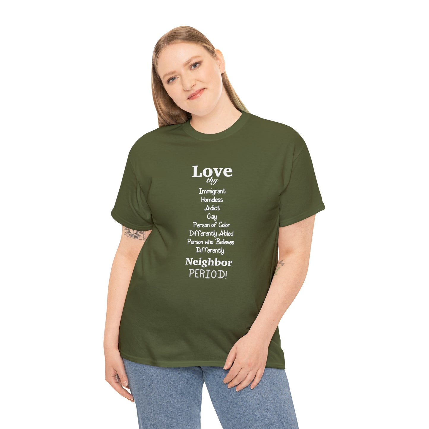 Love Thy Neighbor Unisex Heavy Cotton Tee - Tales from the Tangle