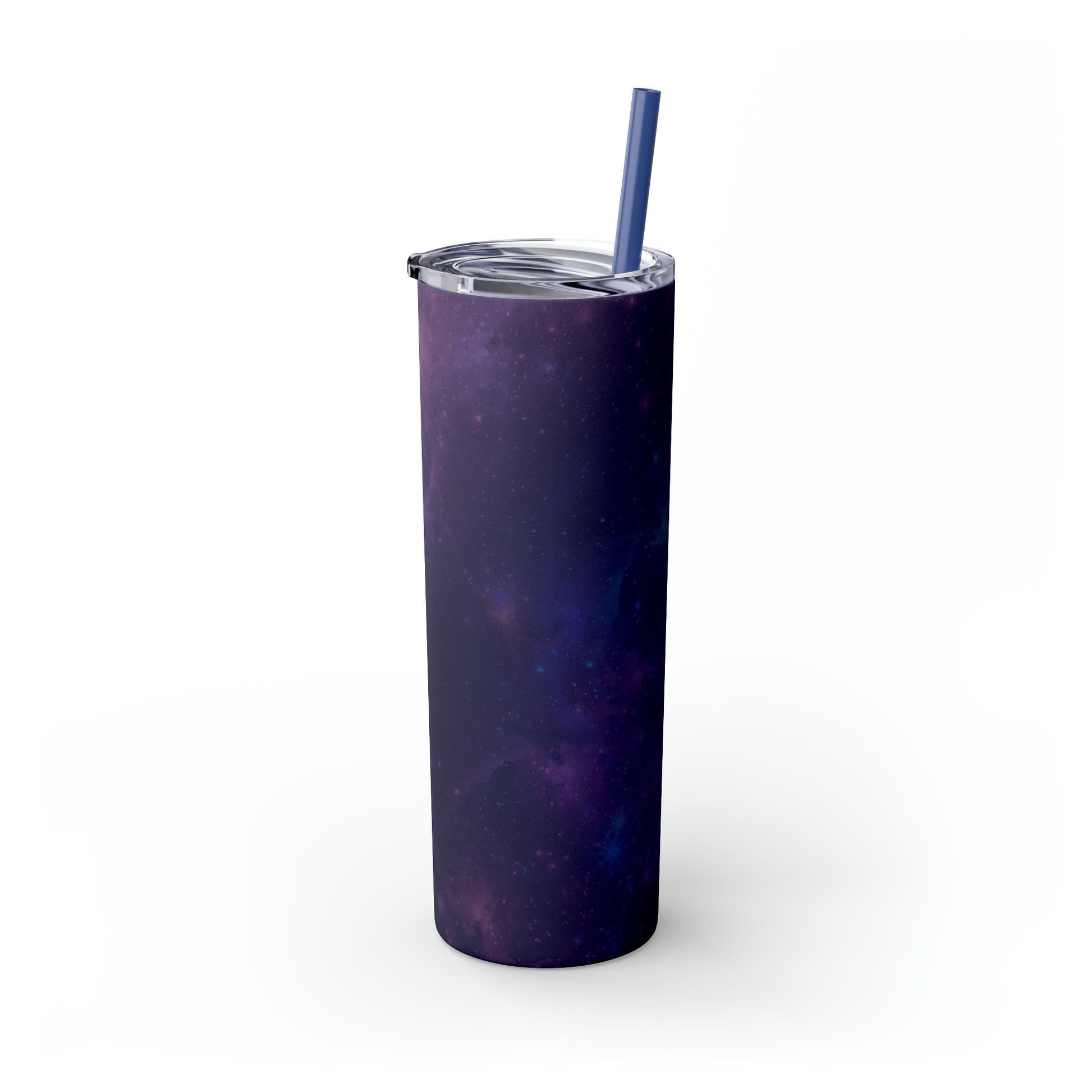 Galaxy Print Skinny Tumbler with Straw, 20oz - Tales from the Tangle