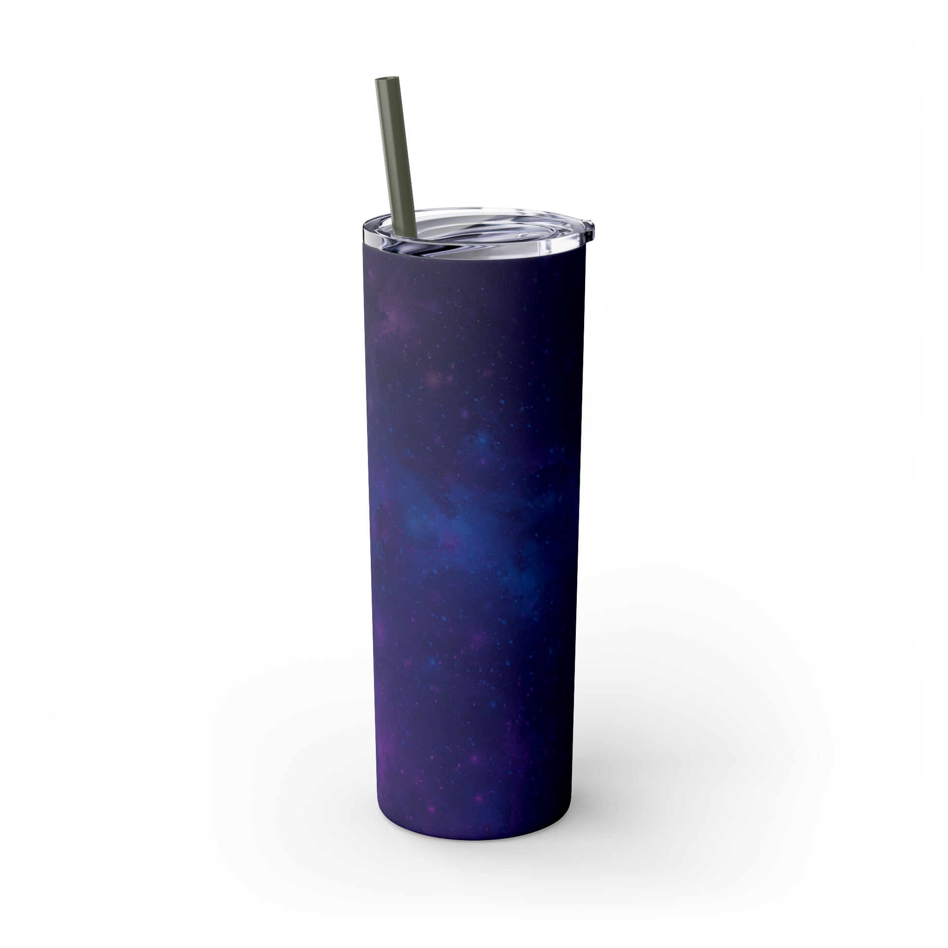 Galaxy Print Skinny Tumbler with Straw, 20oz - Tales from the Tangle