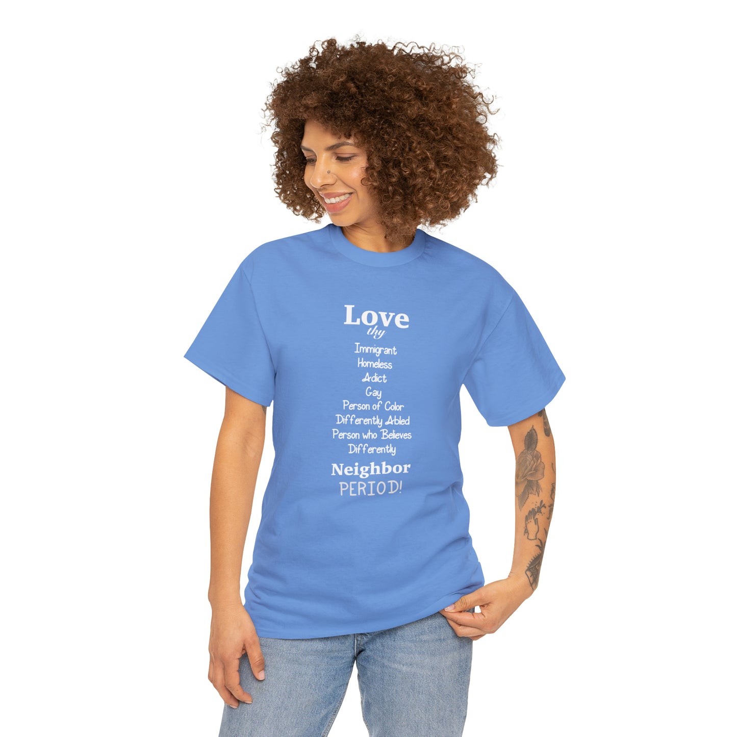Love Thy Neighbor Unisex Heavy Cotton Tee - Tales from the Tangle