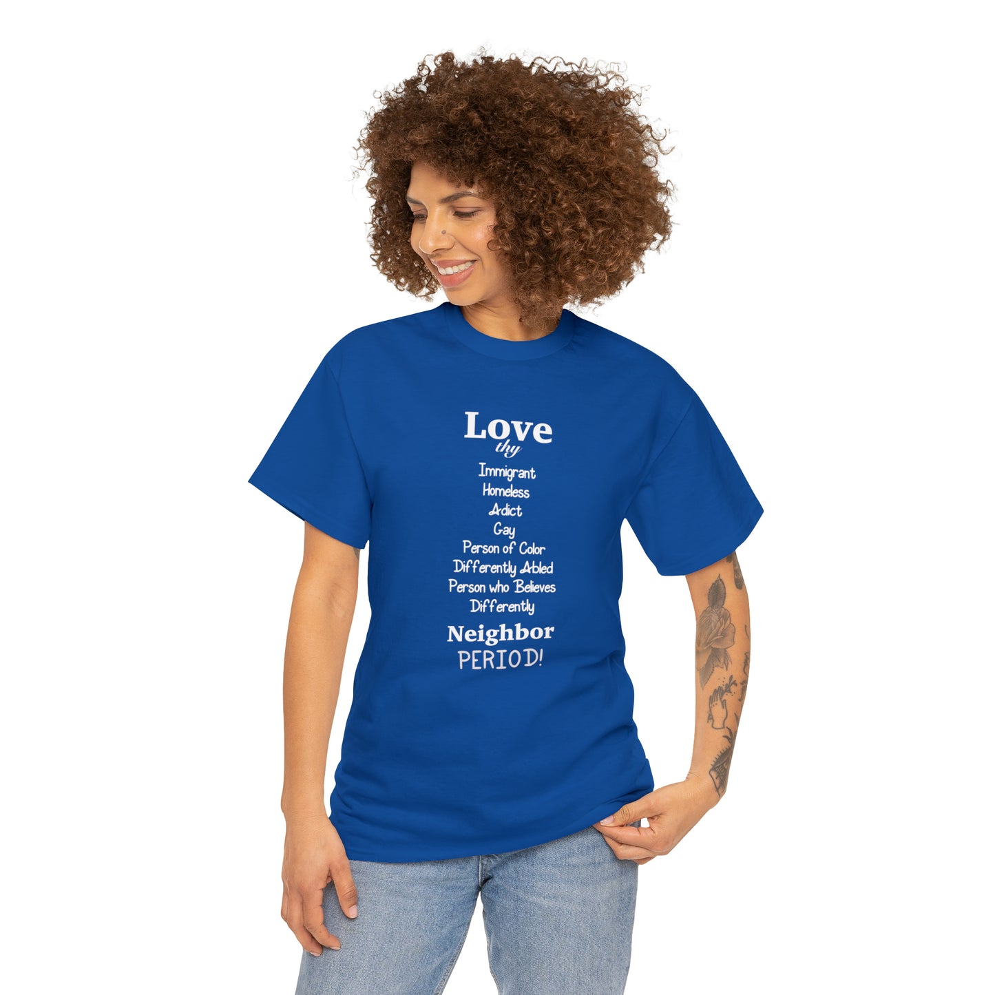 Love Thy Neighbor Unisex Heavy Cotton Tee - Tales from the Tangle