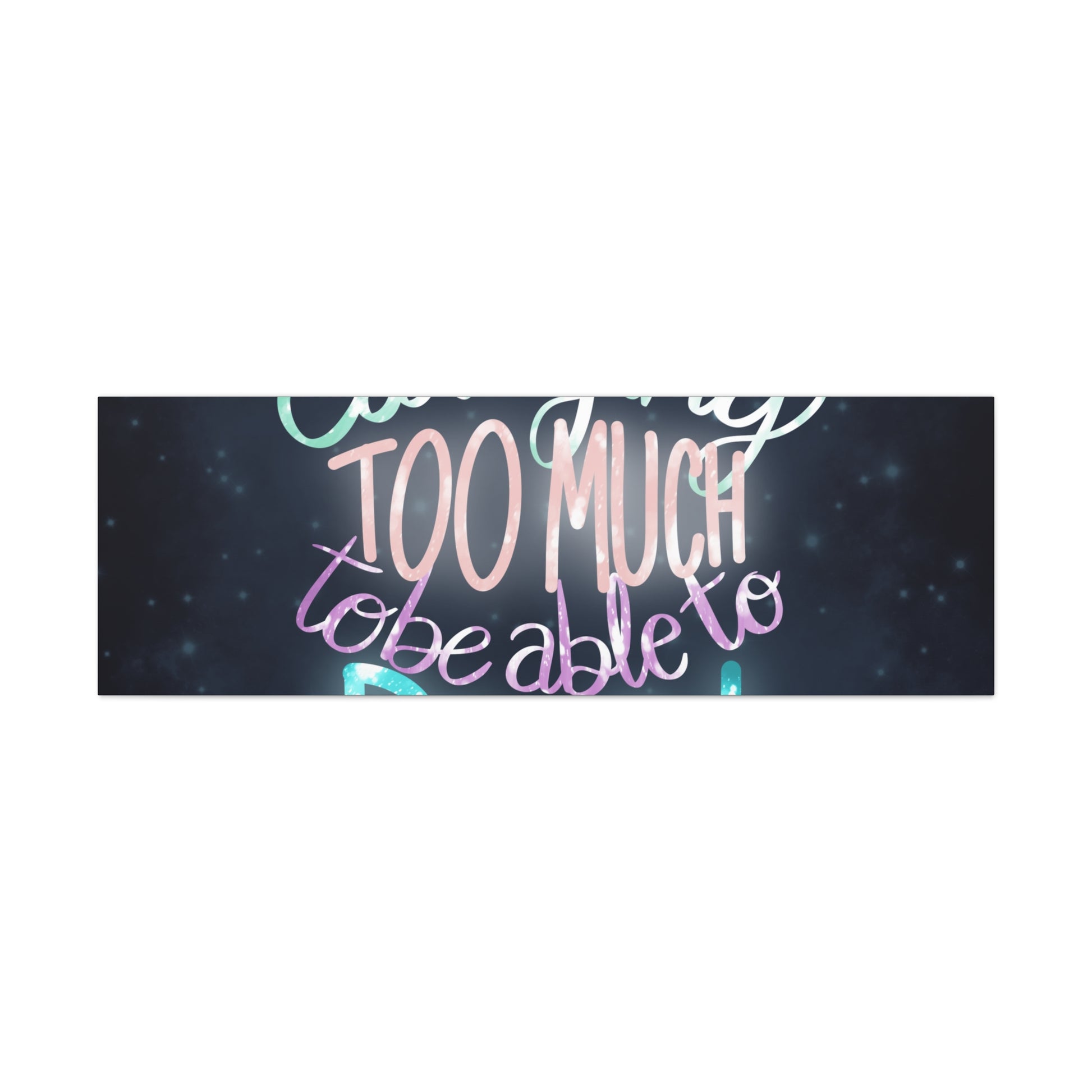 You are carrying too much to be able to run Canvas Gallery Wraps - Tales from the Tangle