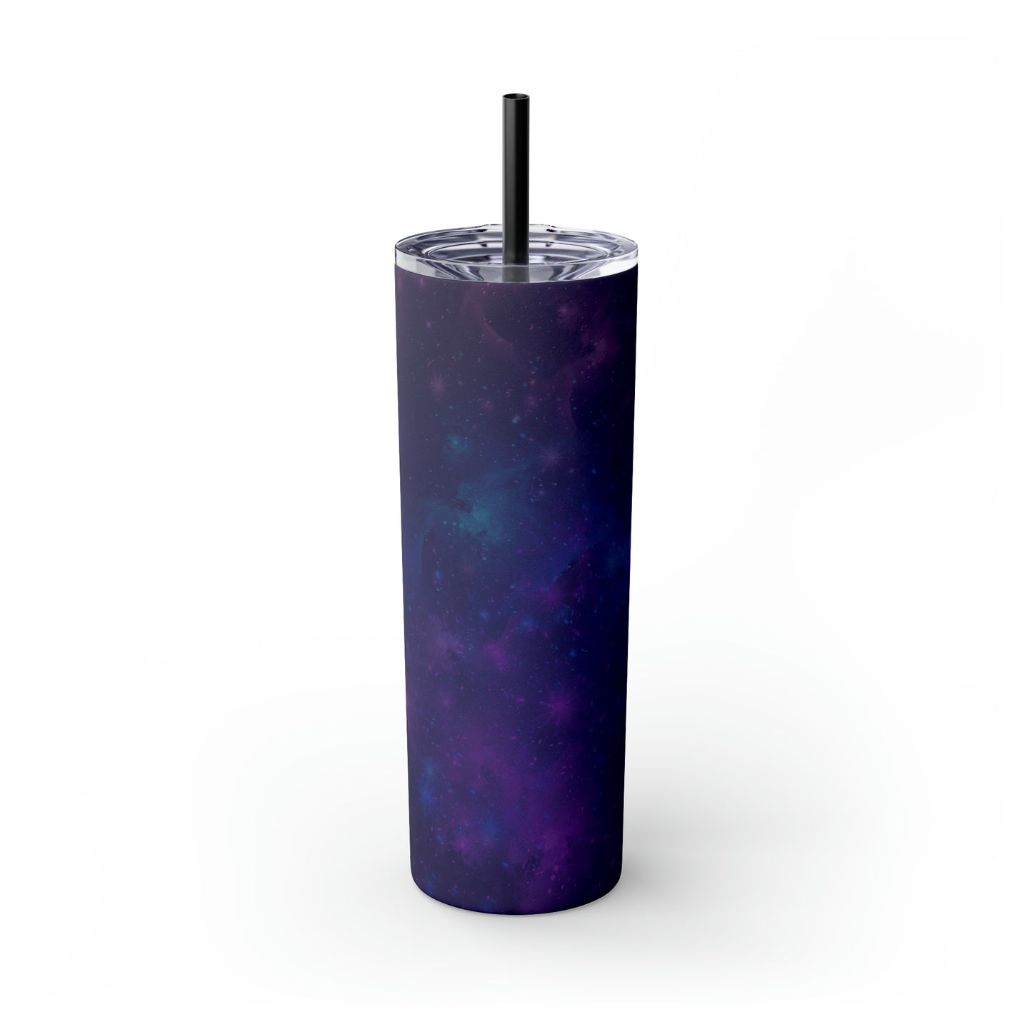 Galaxy Print Skinny Tumbler with Straw, 20oz - Tales from the Tangle