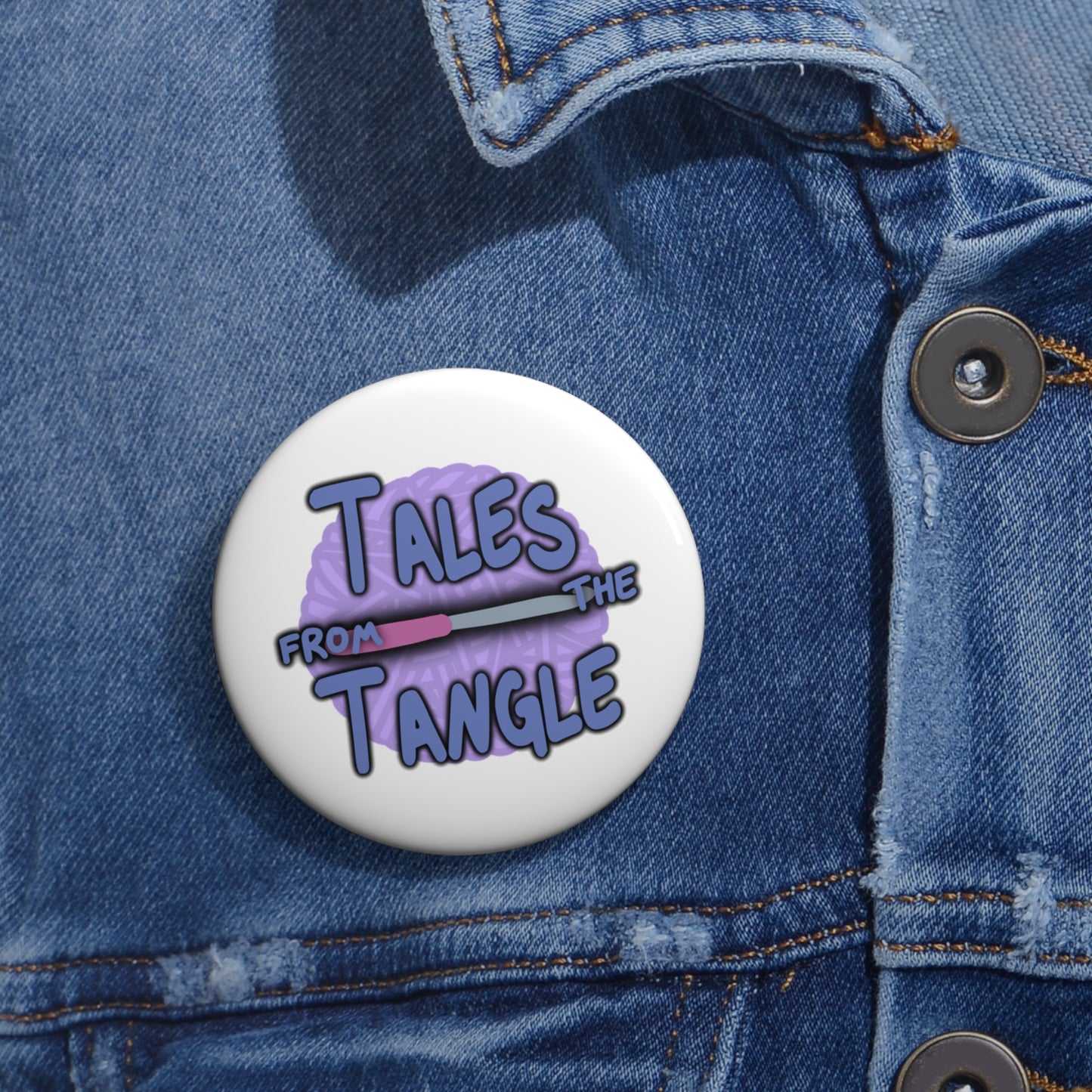 Tales from the Tangle Logo Custom Pin Buttons - Tales from the Tangle