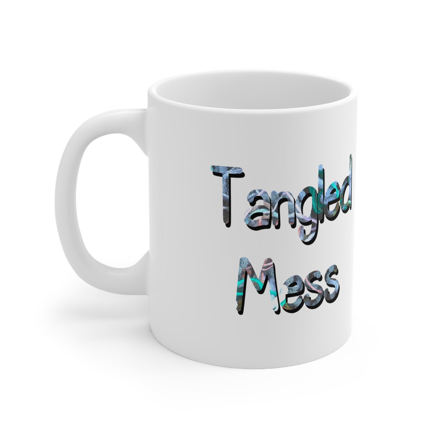Tangled Mess Yarn Ceramic Mug 11oz - Tales from the Tangle