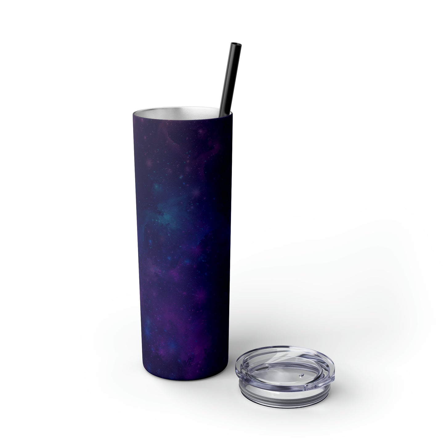 Galaxy Print Skinny Tumbler with Straw, 20oz - Tales from the Tangle