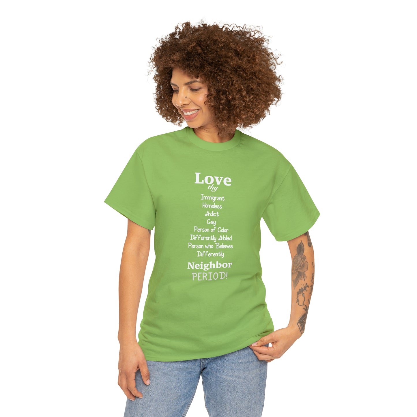 Love Thy Neighbor Unisex Heavy Cotton Tee - Tales from the Tangle