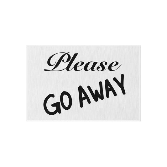 Please Go Away Outdoor Rug - Tales from the Tangle