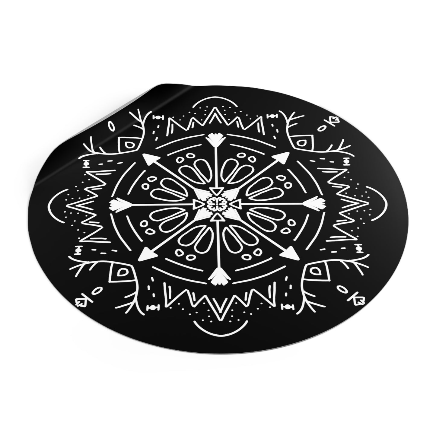 Archer’s Mandala Round Vinyl Sticker - Tales from the Tangle