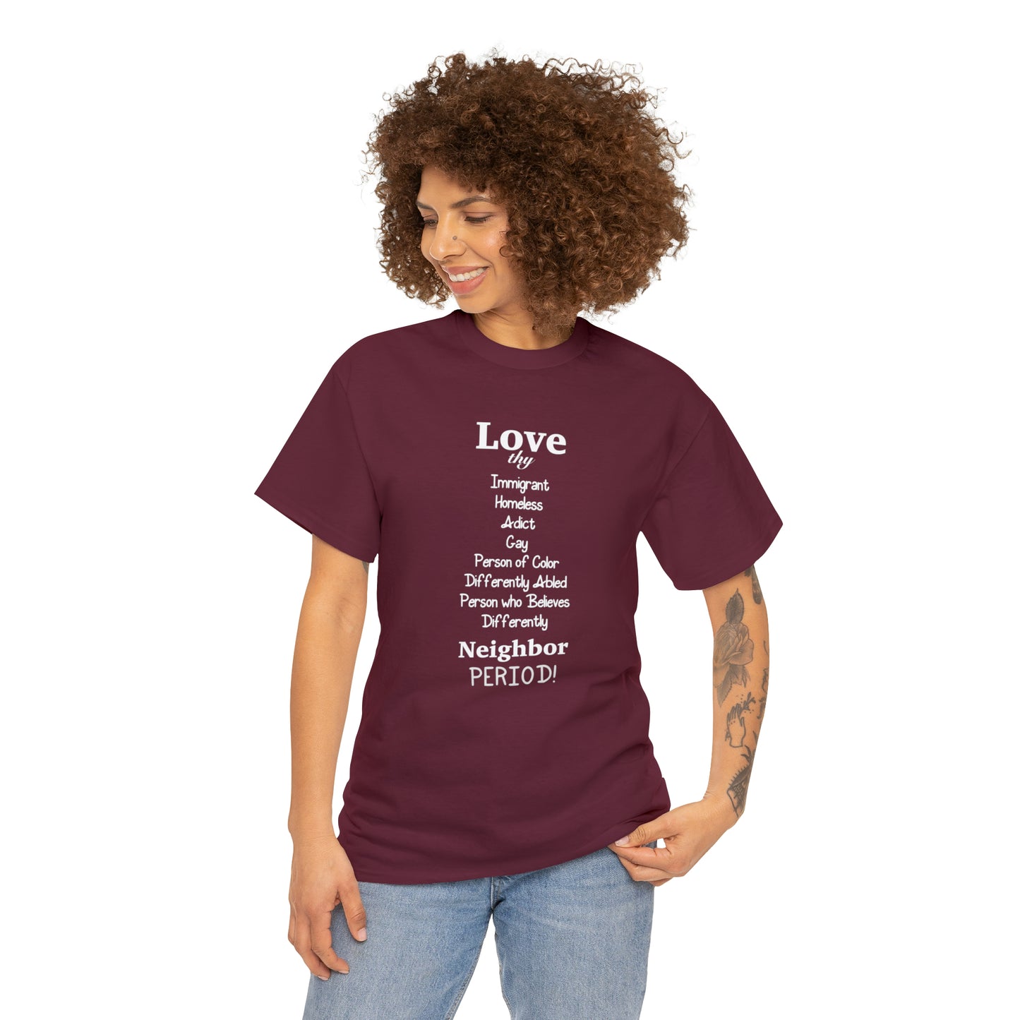 Love Thy Neighbor Unisex Heavy Cotton Tee - Tales from the Tangle
