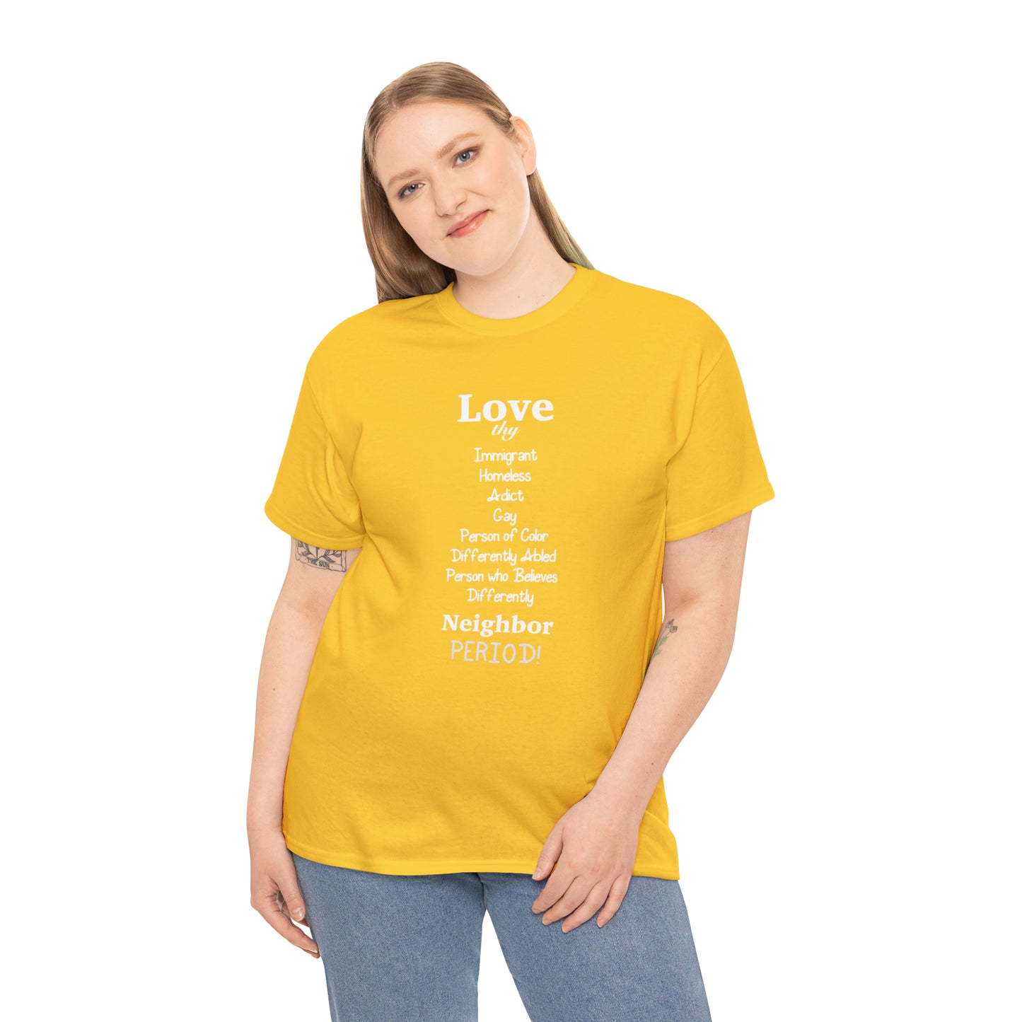 Love Thy Neighbor Unisex Heavy Cotton Tee - Tales from the Tangle