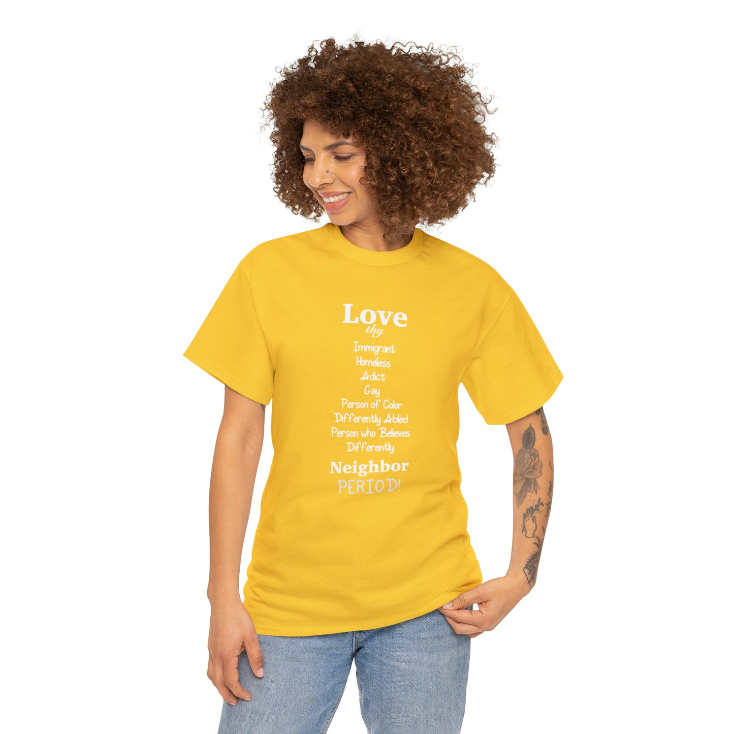Love Thy Neighbor Unisex Heavy Cotton Tee - Tales from the Tangle