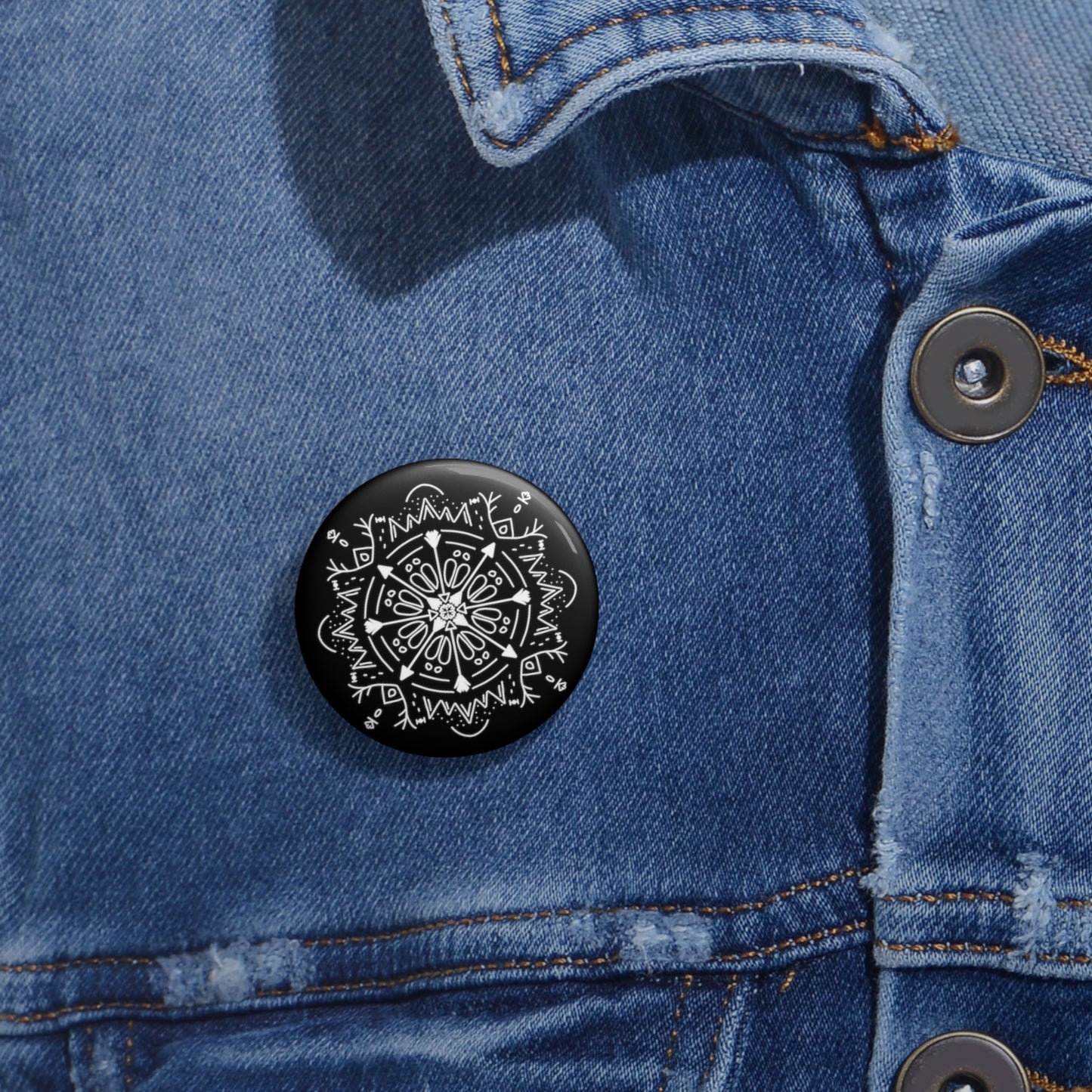 Archer’s Mandala Custom Pin Button - Tales from the Tangle