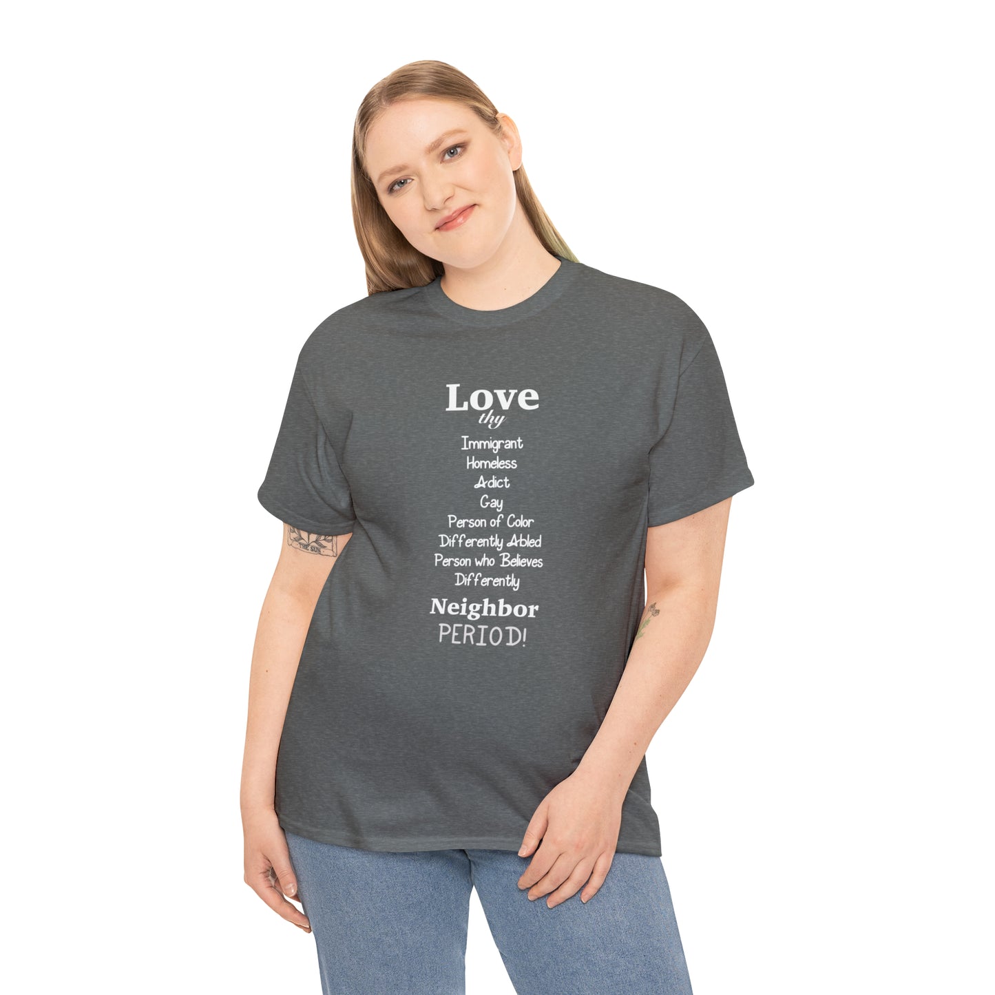 Love Thy Neighbor Unisex Heavy Cotton Tee - Tales from the Tangle