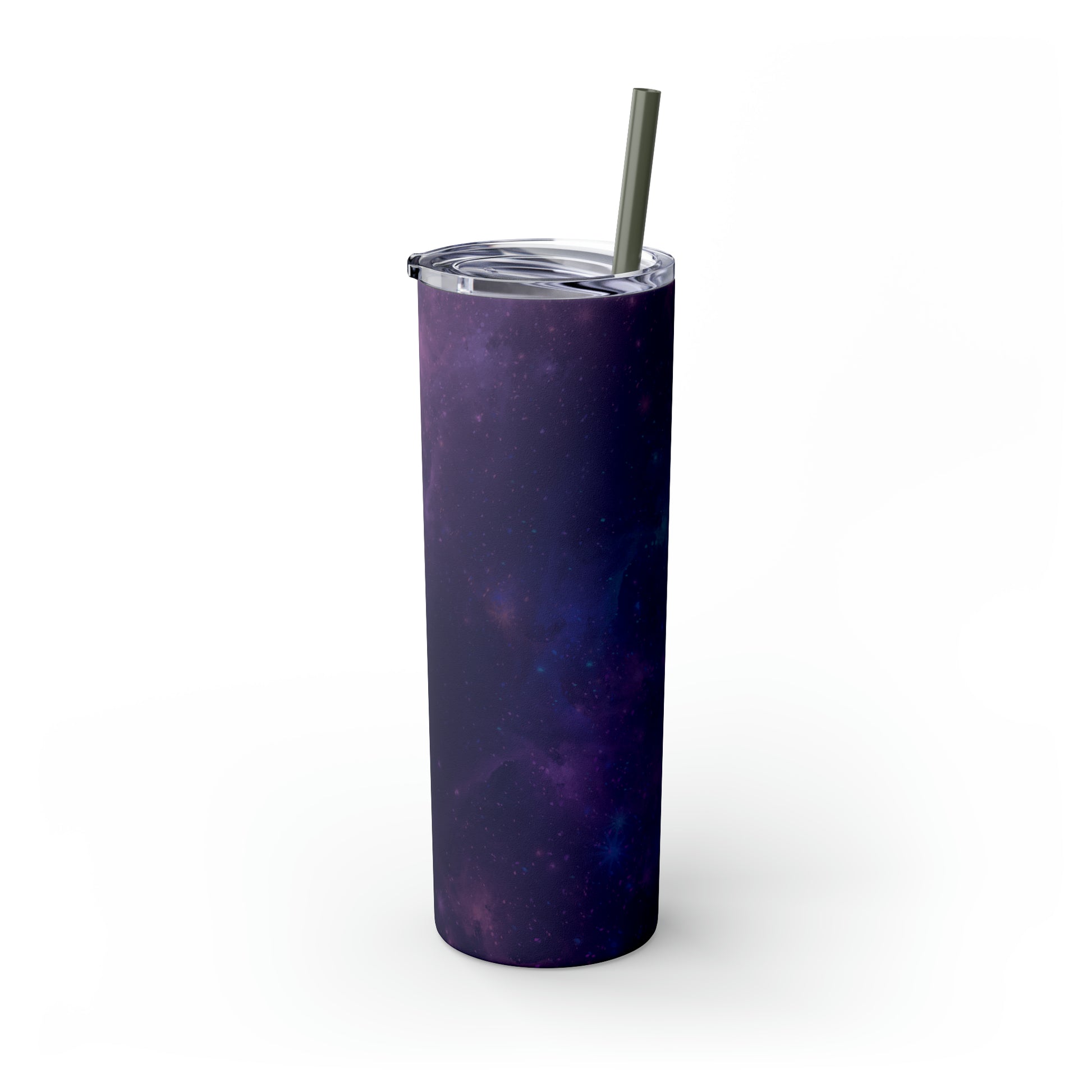 Galaxy Print Skinny Tumbler with Straw, 20oz - Tales from the Tangle