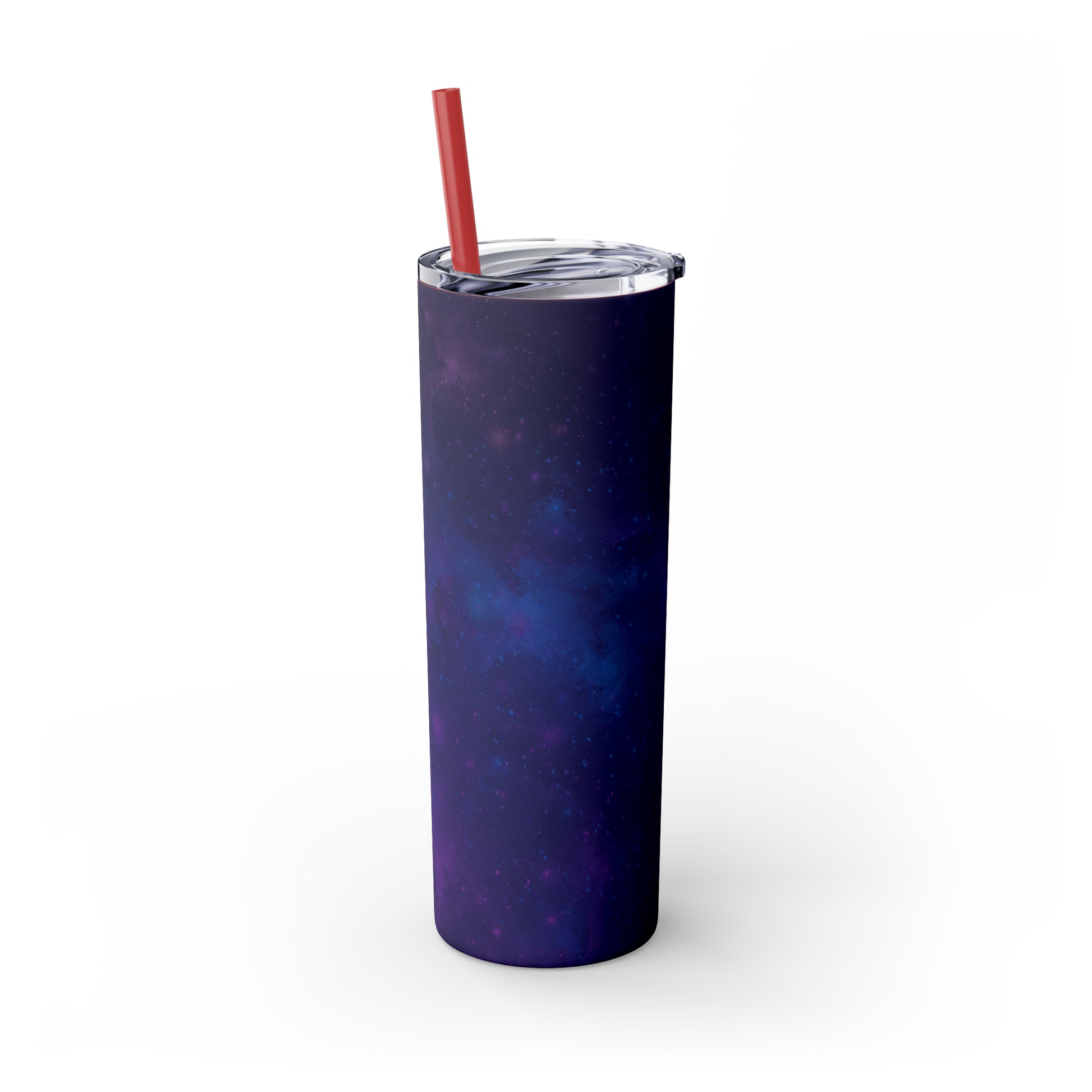 Galaxy Print Skinny Tumbler with Straw, 20oz - Tales from the Tangle