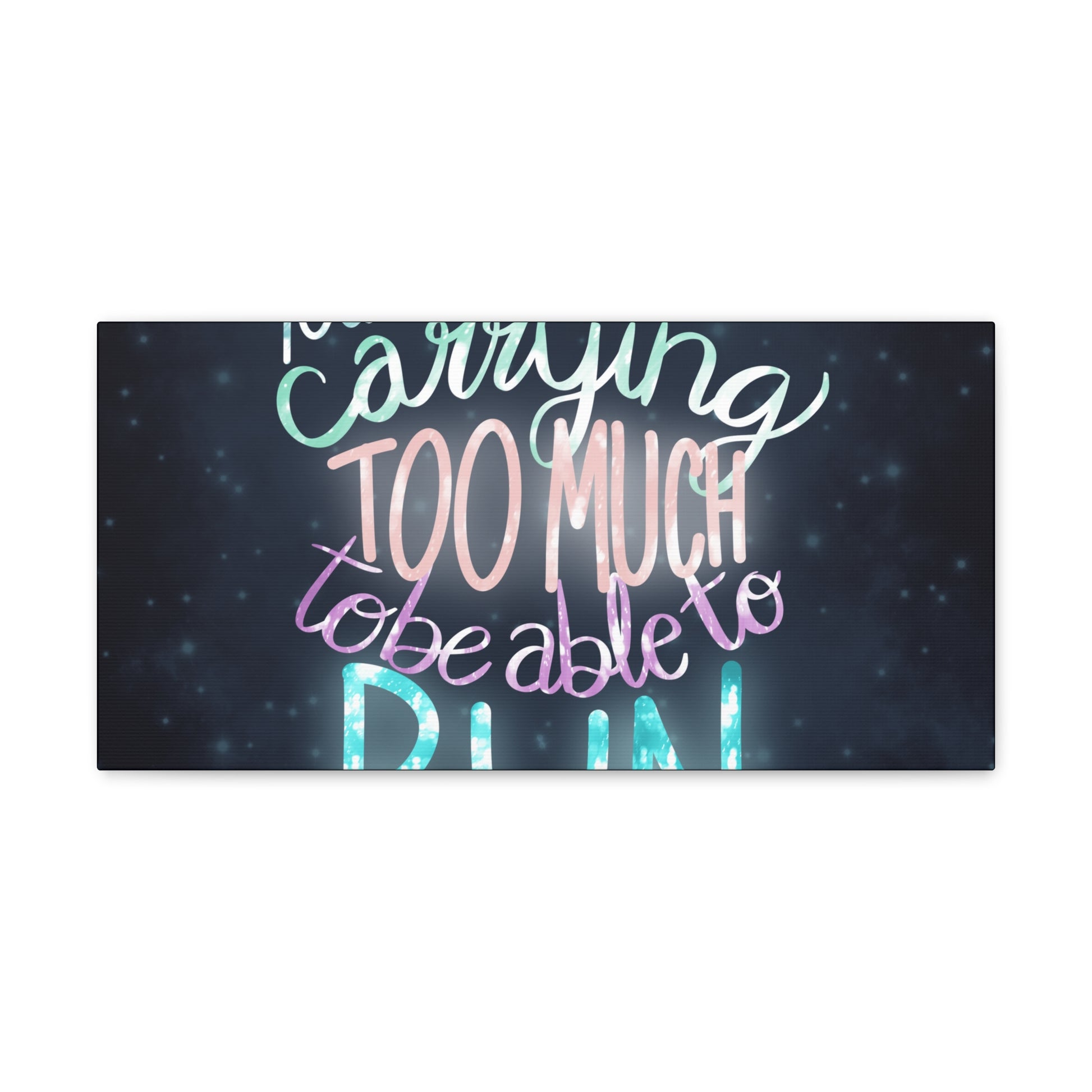You are carrying too much to be able to run Canvas Gallery Wraps - Tales from the Tangle