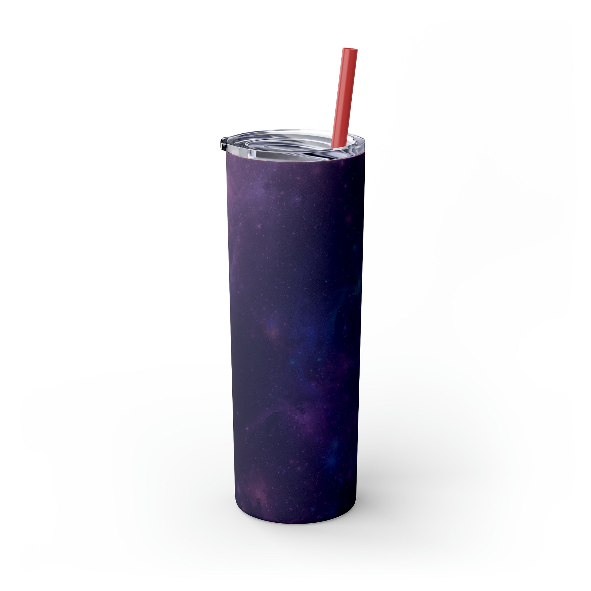 Galaxy Print Skinny Tumbler with Straw, 20oz - Tales from the Tangle