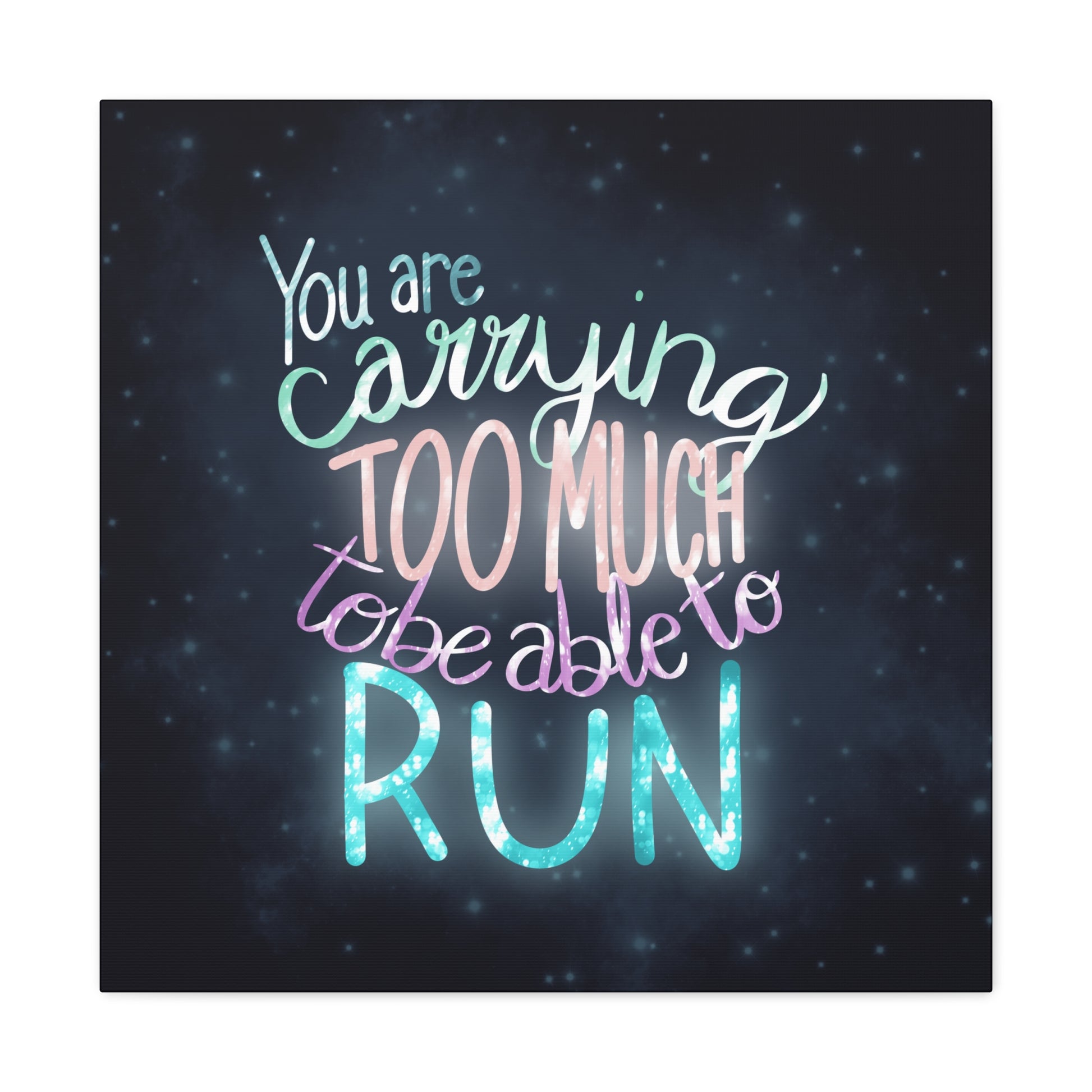 You are carrying too much to be able to run Canvas Gallery Wraps - Tales from the Tangle