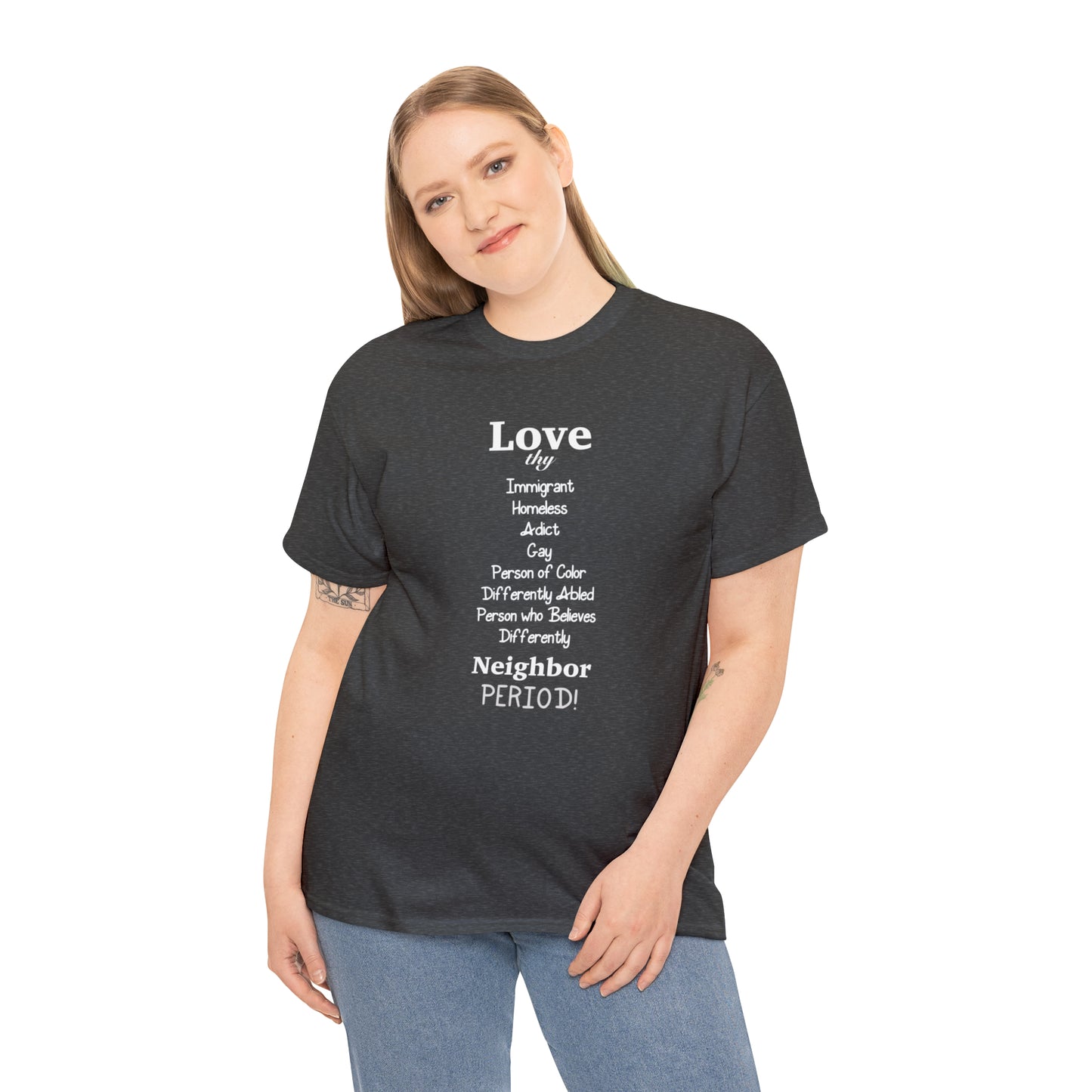Love Thy Neighbor Unisex Heavy Cotton Tee - Tales from the Tangle