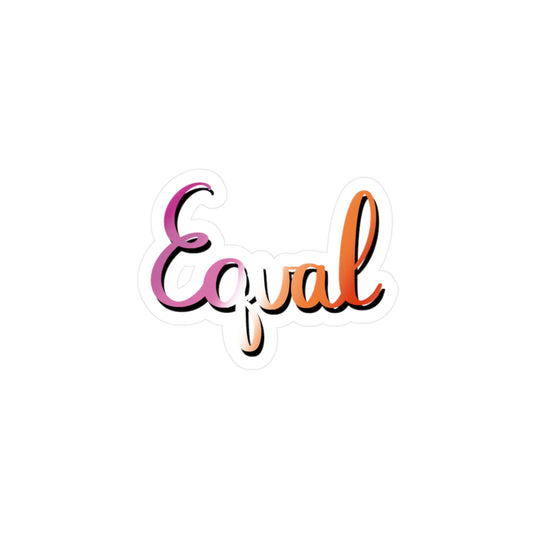 Lesbian Pride Equal Kiss-Cut Vinyl Decals - Tales from the Tangle