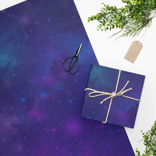 Galaxy Print Wrapping Paper - Tales from the Tangle