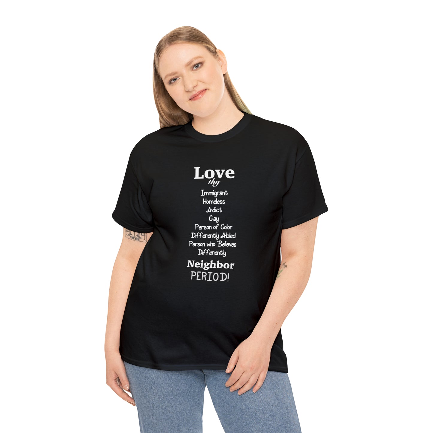 Love Thy Neighbor Unisex Heavy Cotton Tee - Tales from the Tangle