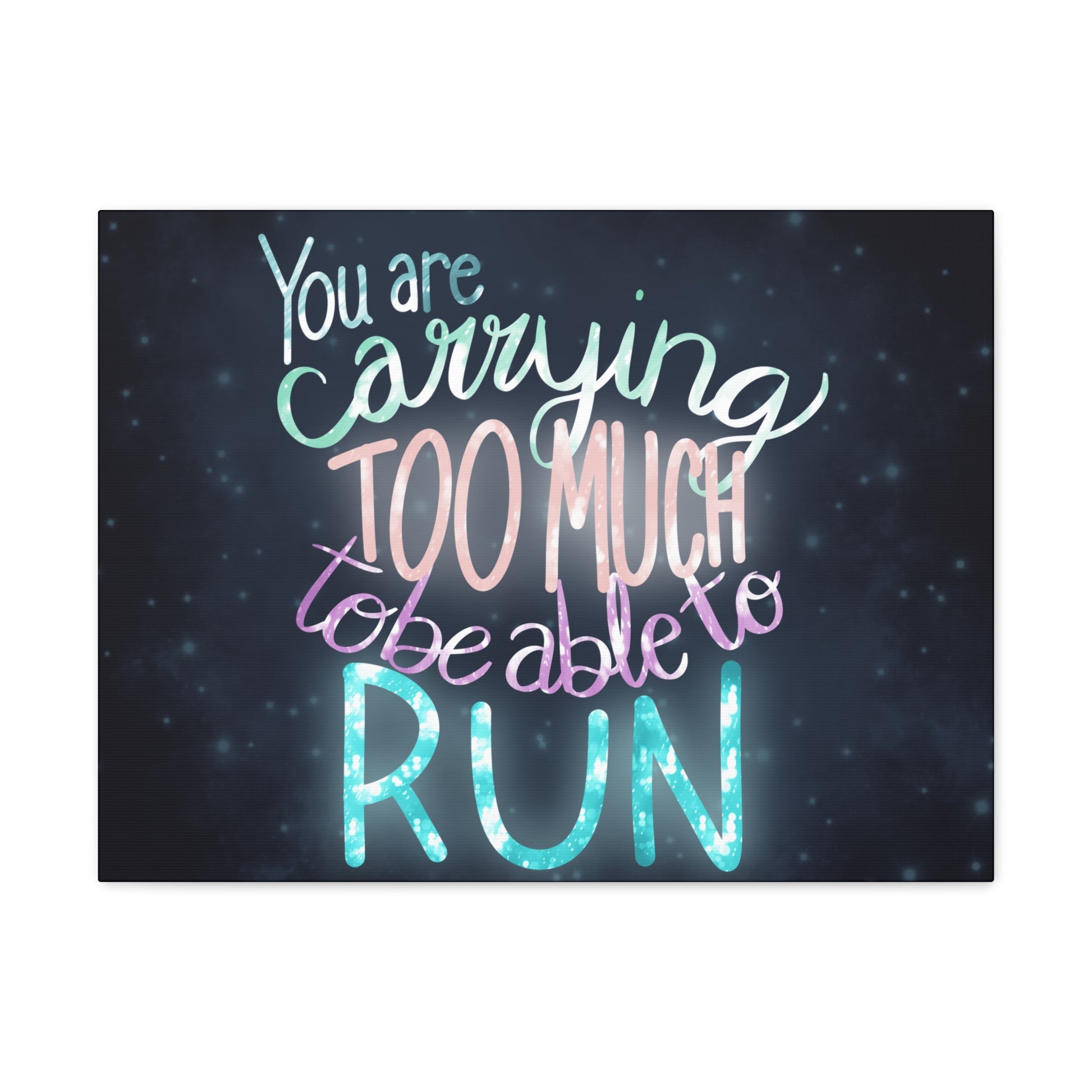 You are carrying too much to be able to run Canvas Gallery Wraps - Tales from the Tangle
