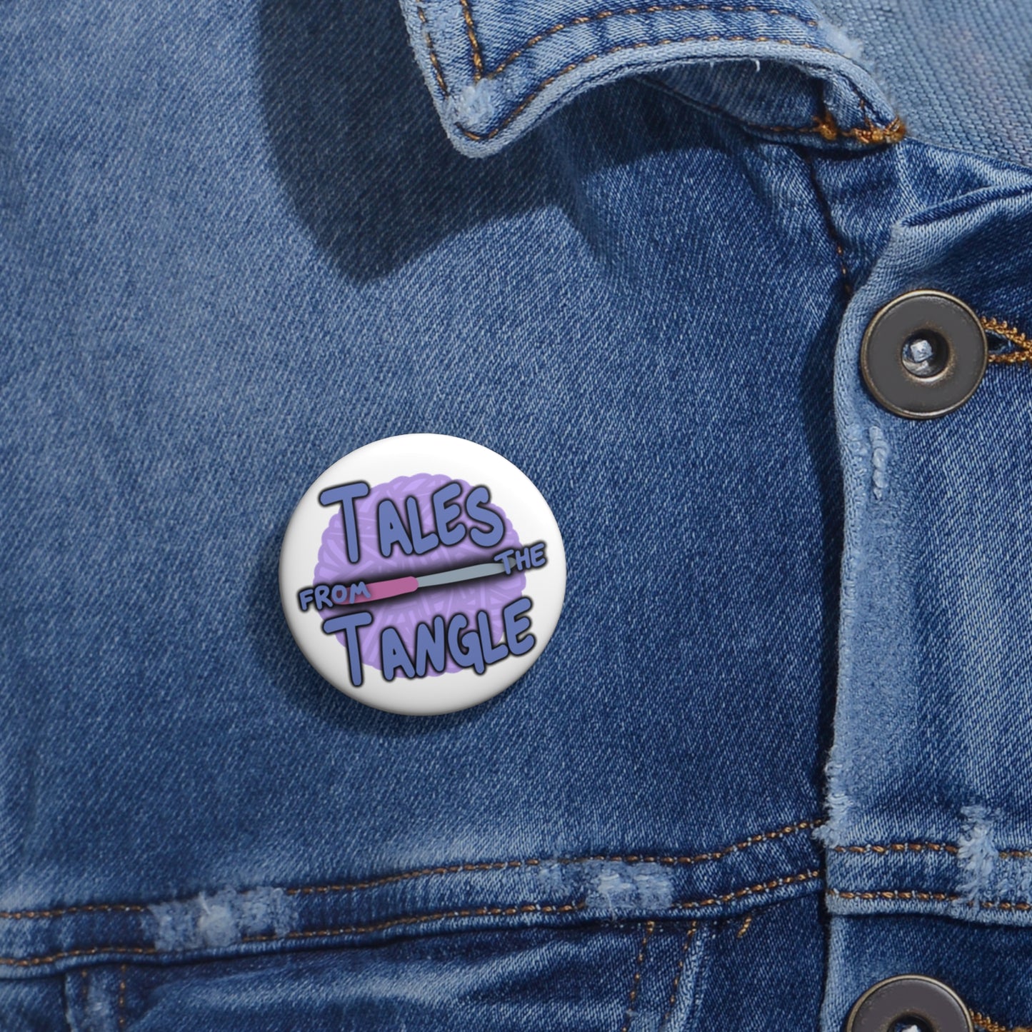 Tales from the Tangle Logo Custom Pin Buttons - Tales from the Tangle