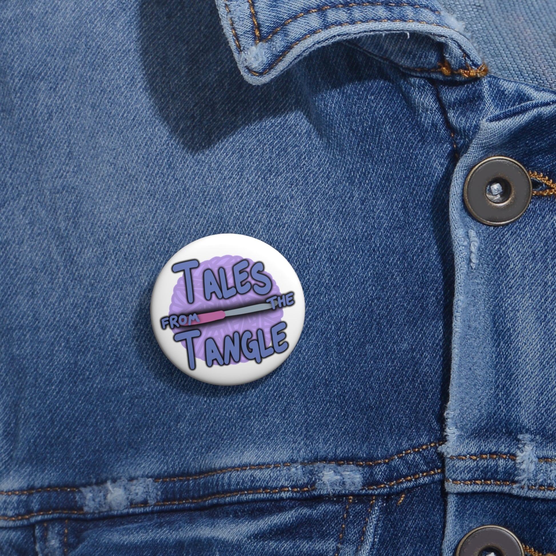 Tales from the Tangle Logo Custom Pin Buttons - Tales from the Tangle