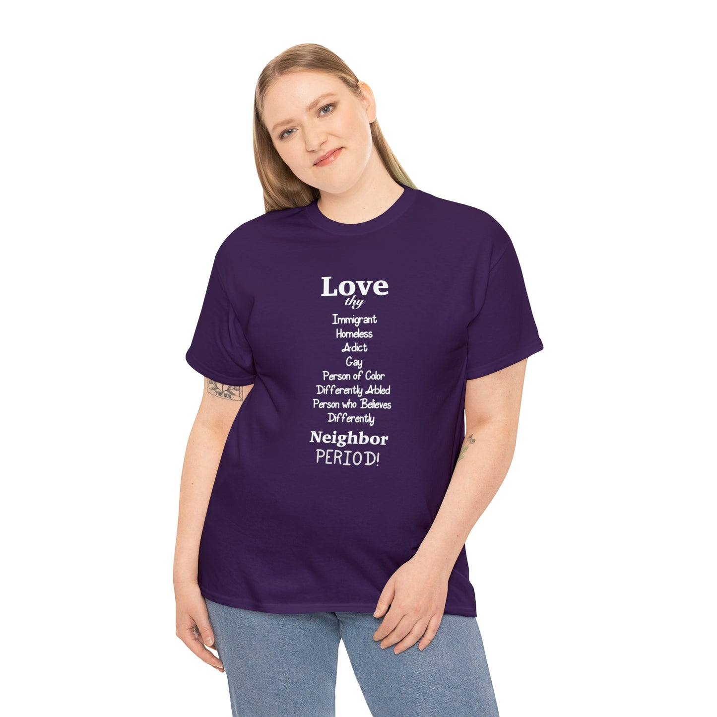 Love Thy Neighbor Unisex Heavy Cotton Tee - Tales from the Tangle