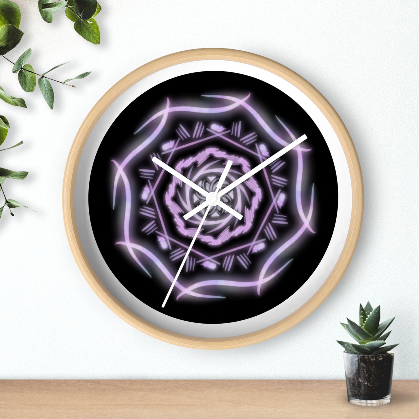 Pink Mandala Wall Clock - Tales from the Tangle