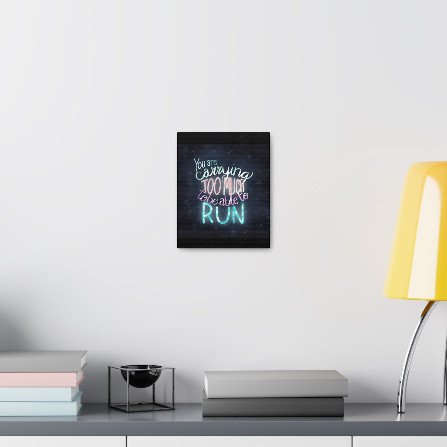 You are carrying too much to be able to run Canvas Gallery Wraps