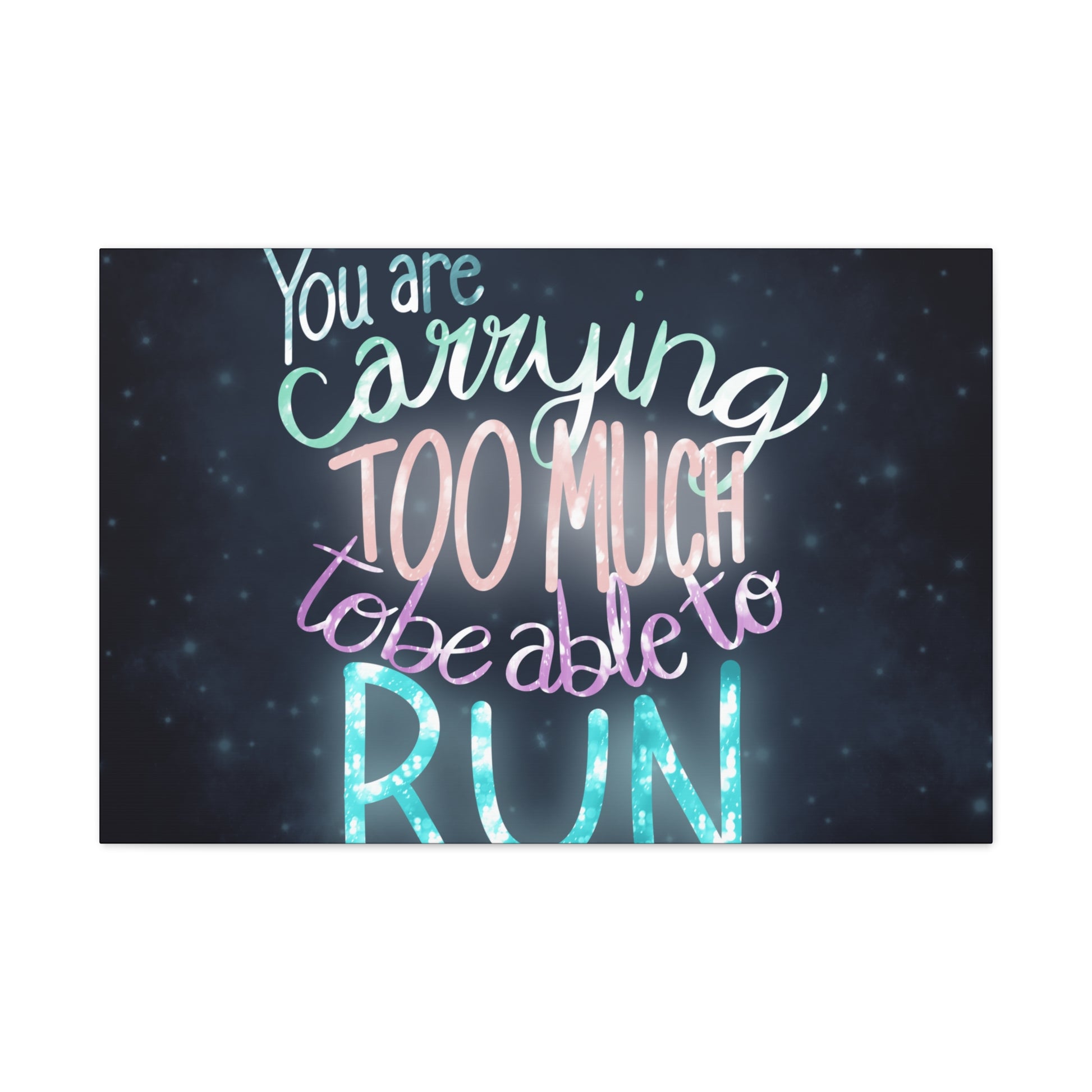 You are carrying too much to be able to run Canvas Gallery Wraps - Tales from the Tangle