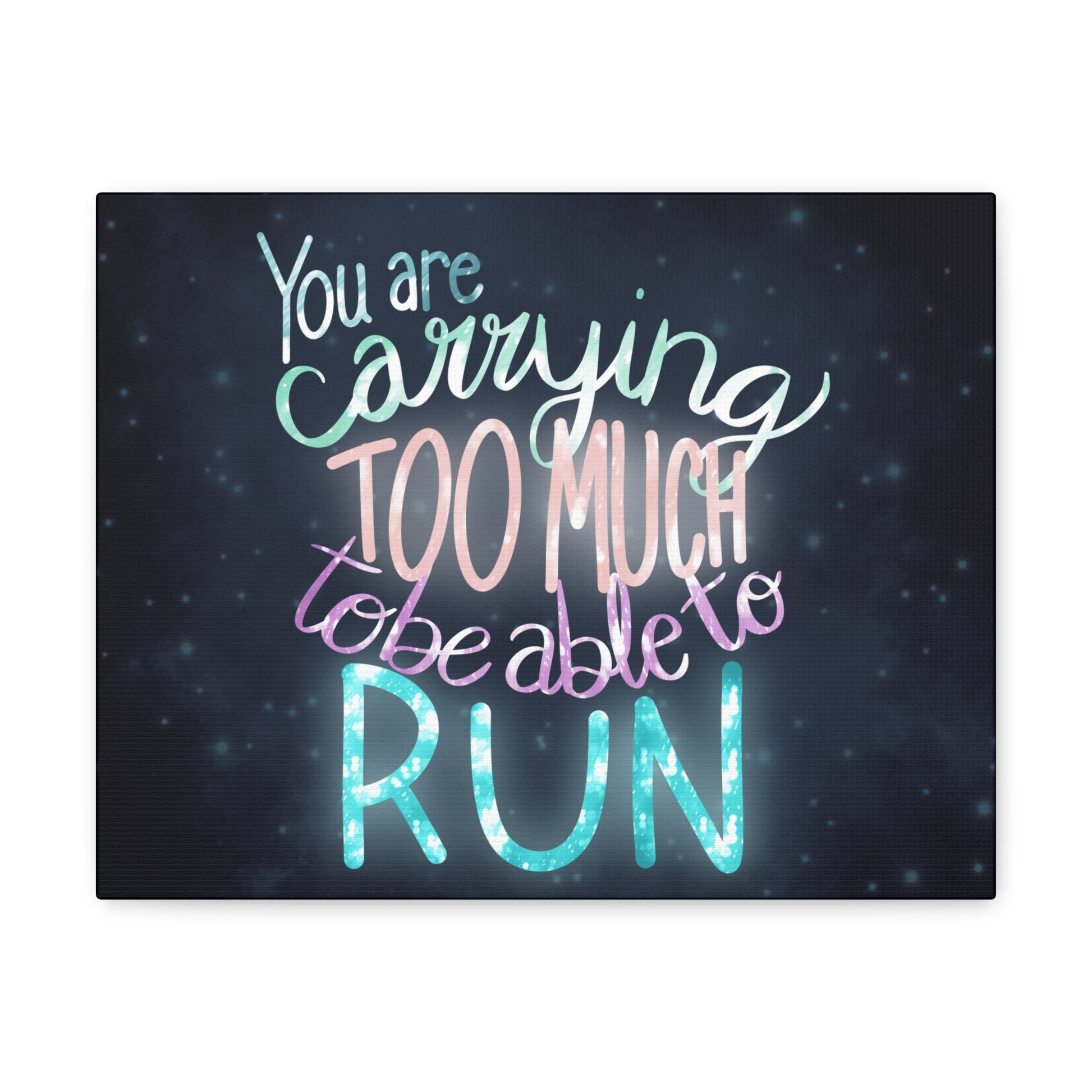 You are carrying too much to be able to run Canvas Gallery Wraps - Tales from the Tangle