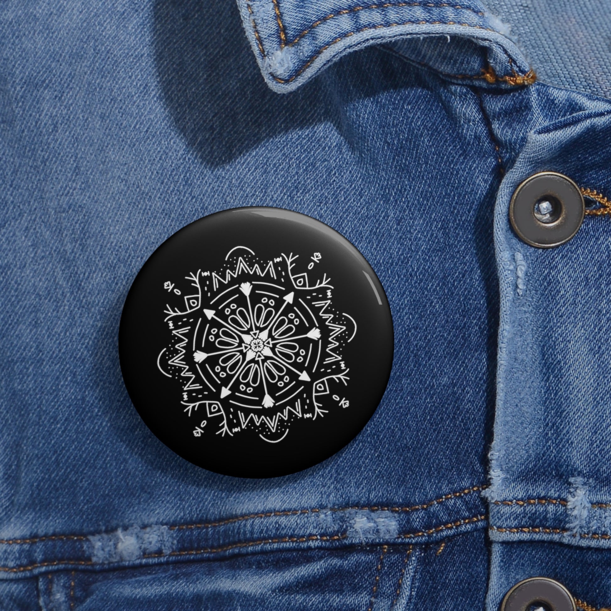 Archer’s Mandala Custom Pin Button - Tales from the Tangle