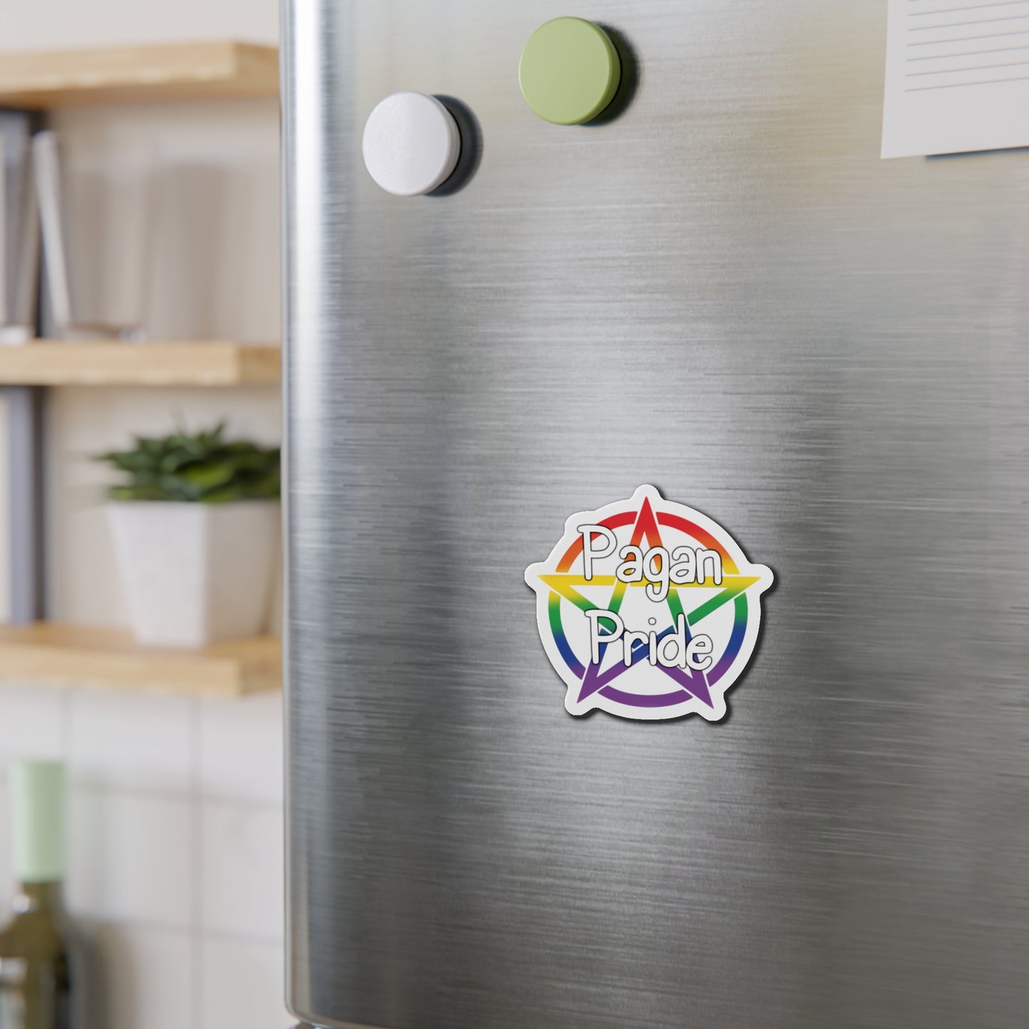 Pagan Pride Rainbow Die-Cut Magnets - Tales from the Tangle