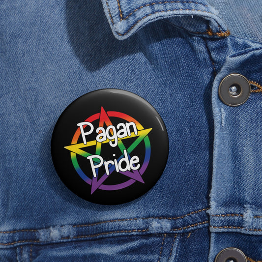 Pagan Pride Pentacle Custom Pin Buttons - Tales from the Tangle