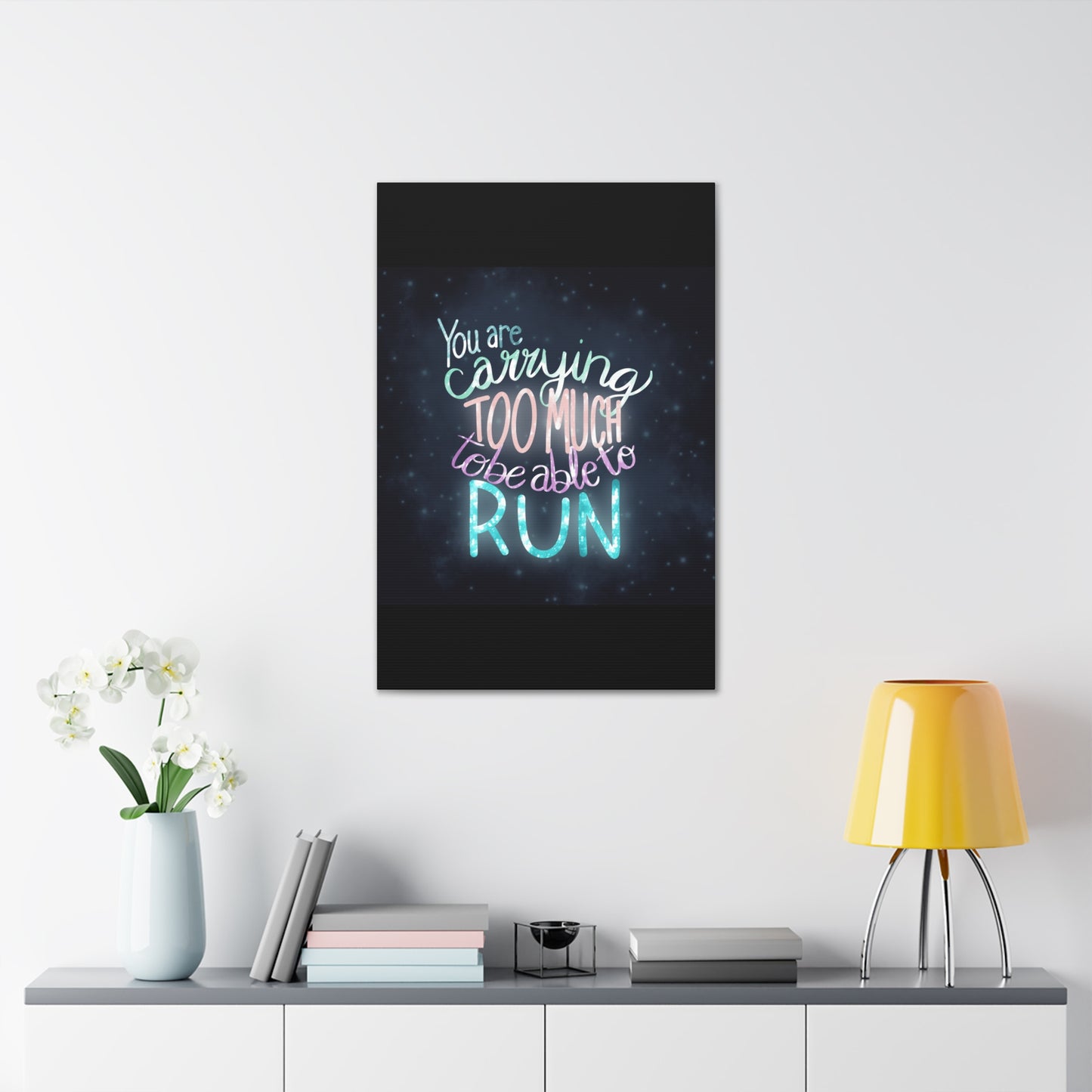 You are carrying too much to be able to run Canvas Gallery Wraps