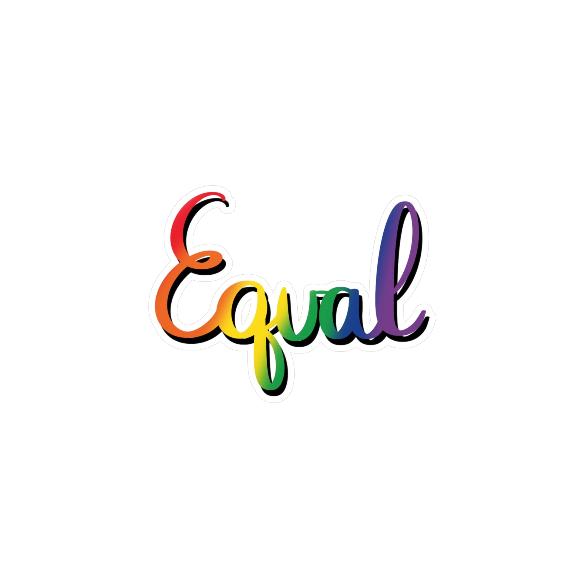 Rainbow Pride Equal Kiss-Cut Vinyl Decals - Tales from the Tangle