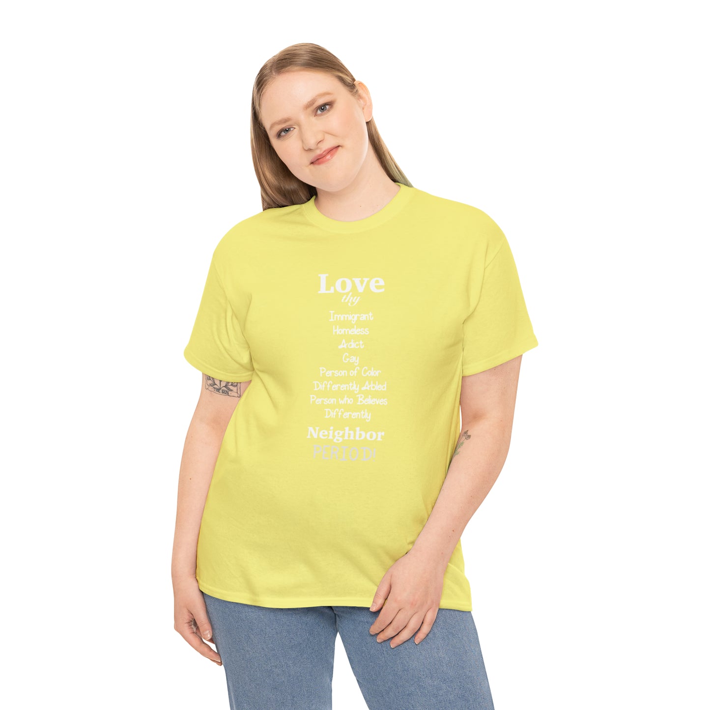Love Thy Neighbor Unisex Heavy Cotton Tee - Tales from the Tangle
