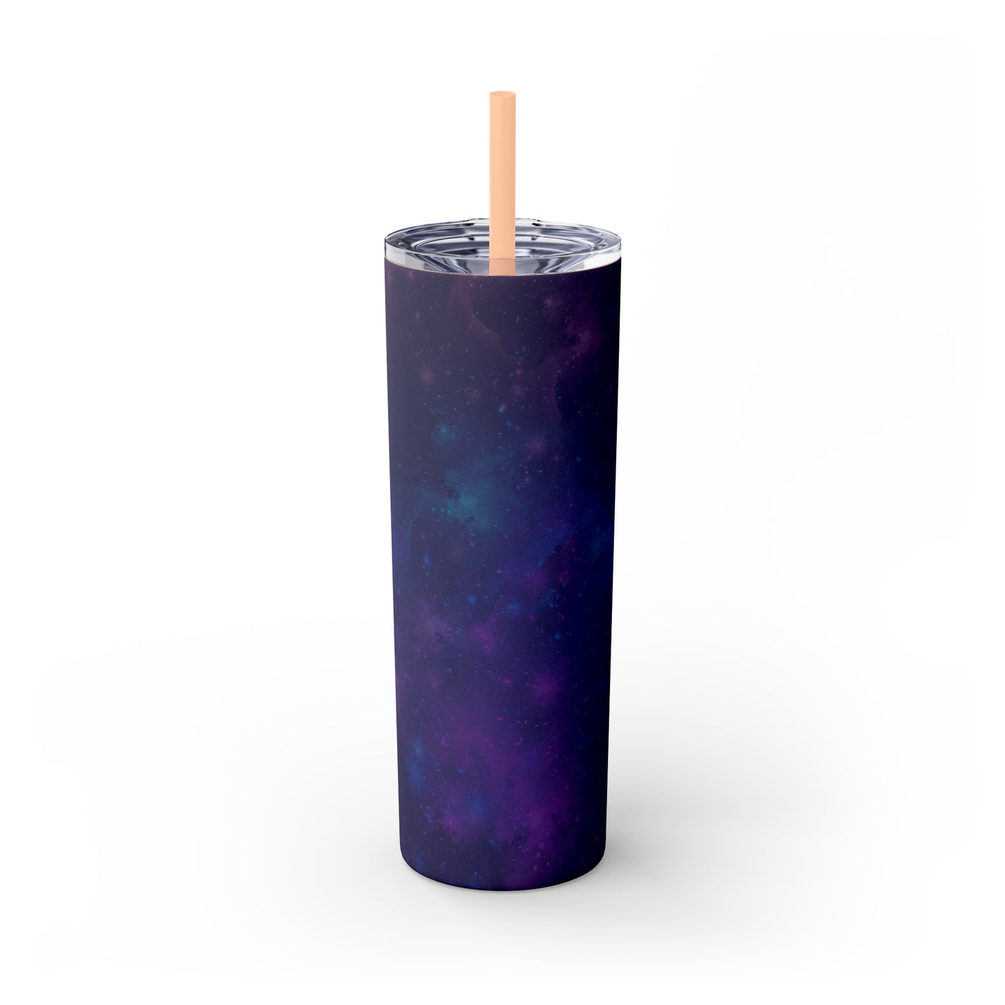 Galaxy Print Skinny Tumbler with Straw, 20oz - Tales from the Tangle