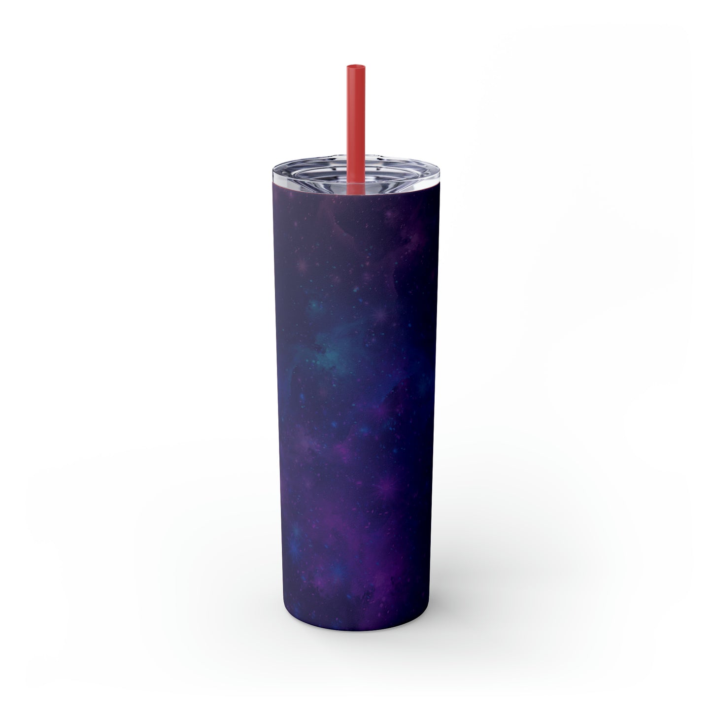 Galaxy Print Skinny Tumbler with Straw, 20oz - Tales from the Tangle