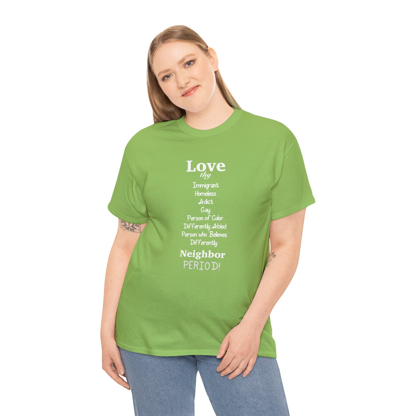Love Thy Neighbor Unisex Heavy Cotton Tee - Tales from the Tangle