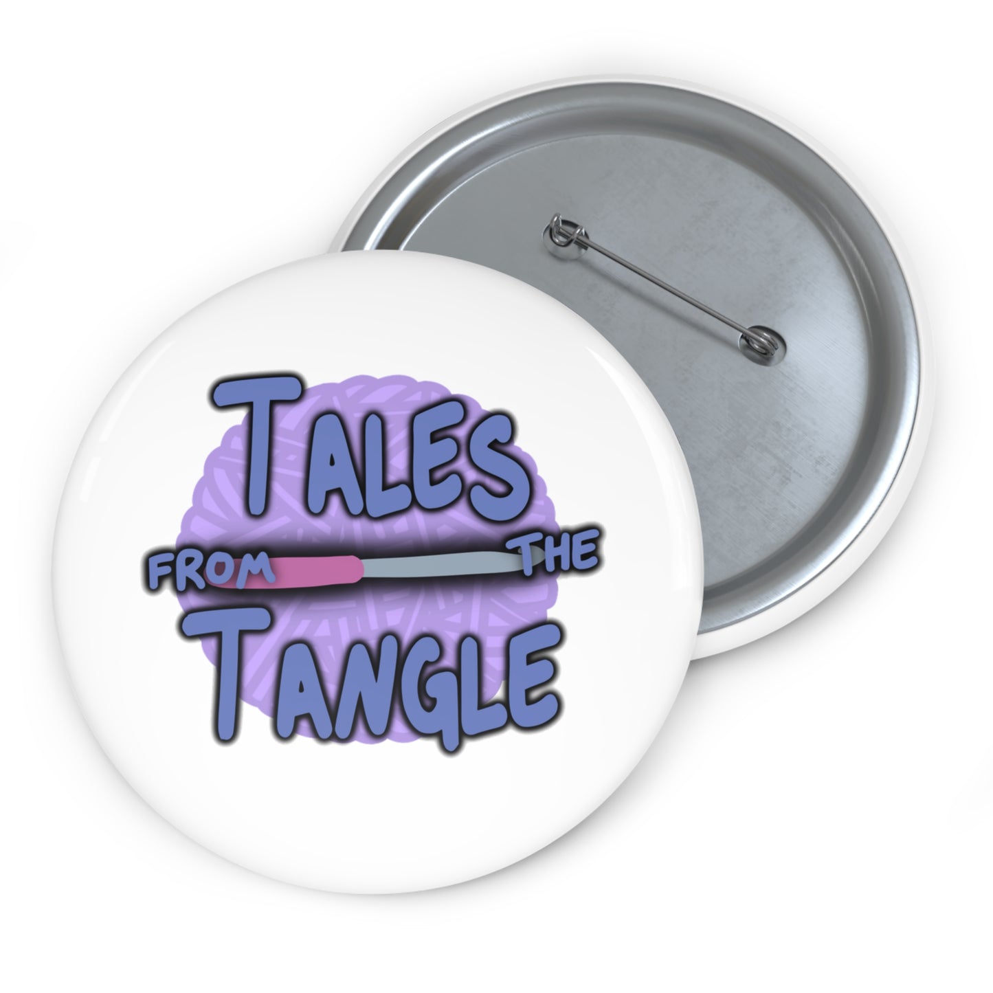 Tales from the Tangle Logo Custom Pin Buttons - Tales from the Tangle