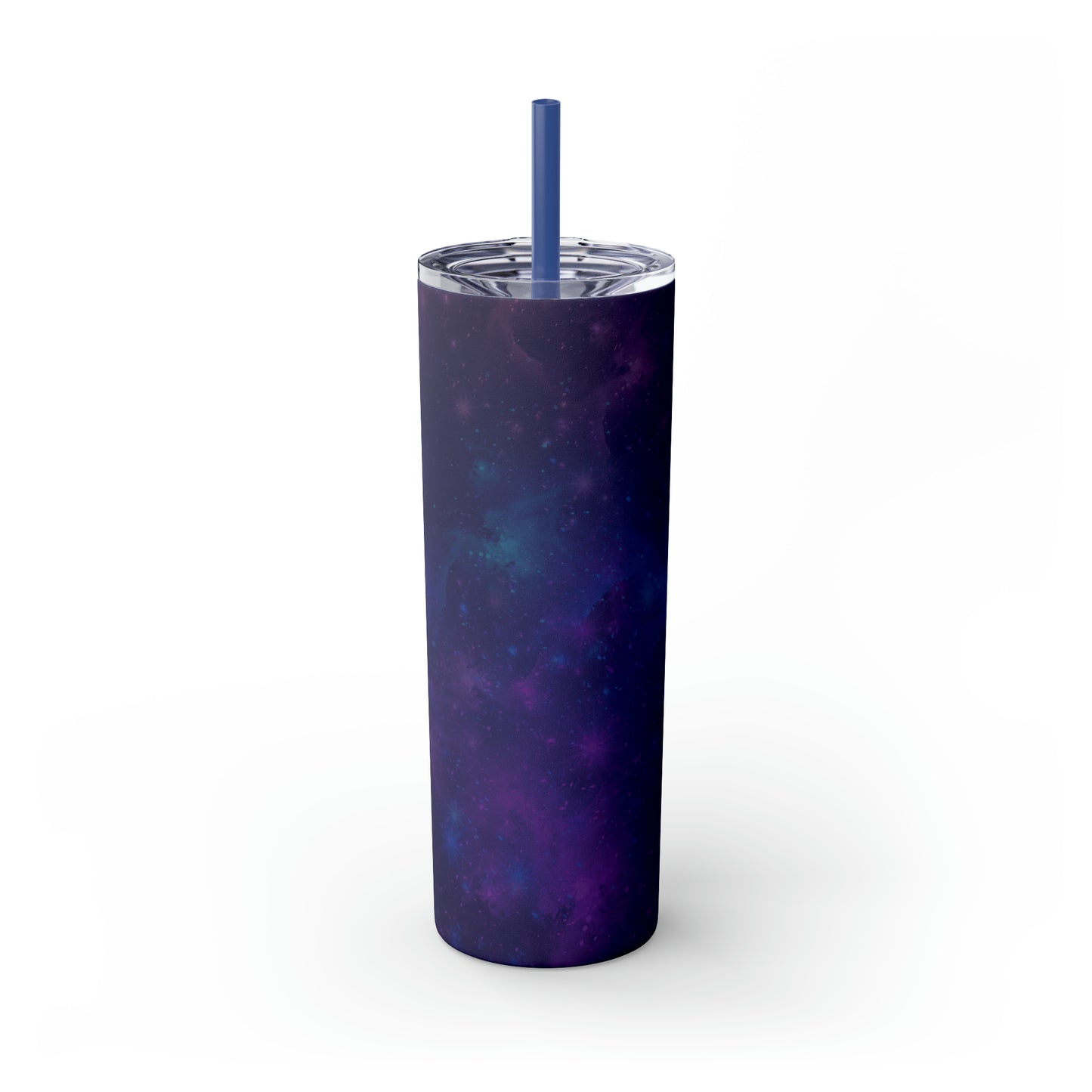 Galaxy Print Skinny Tumbler with Straw, 20oz - Tales from the Tangle