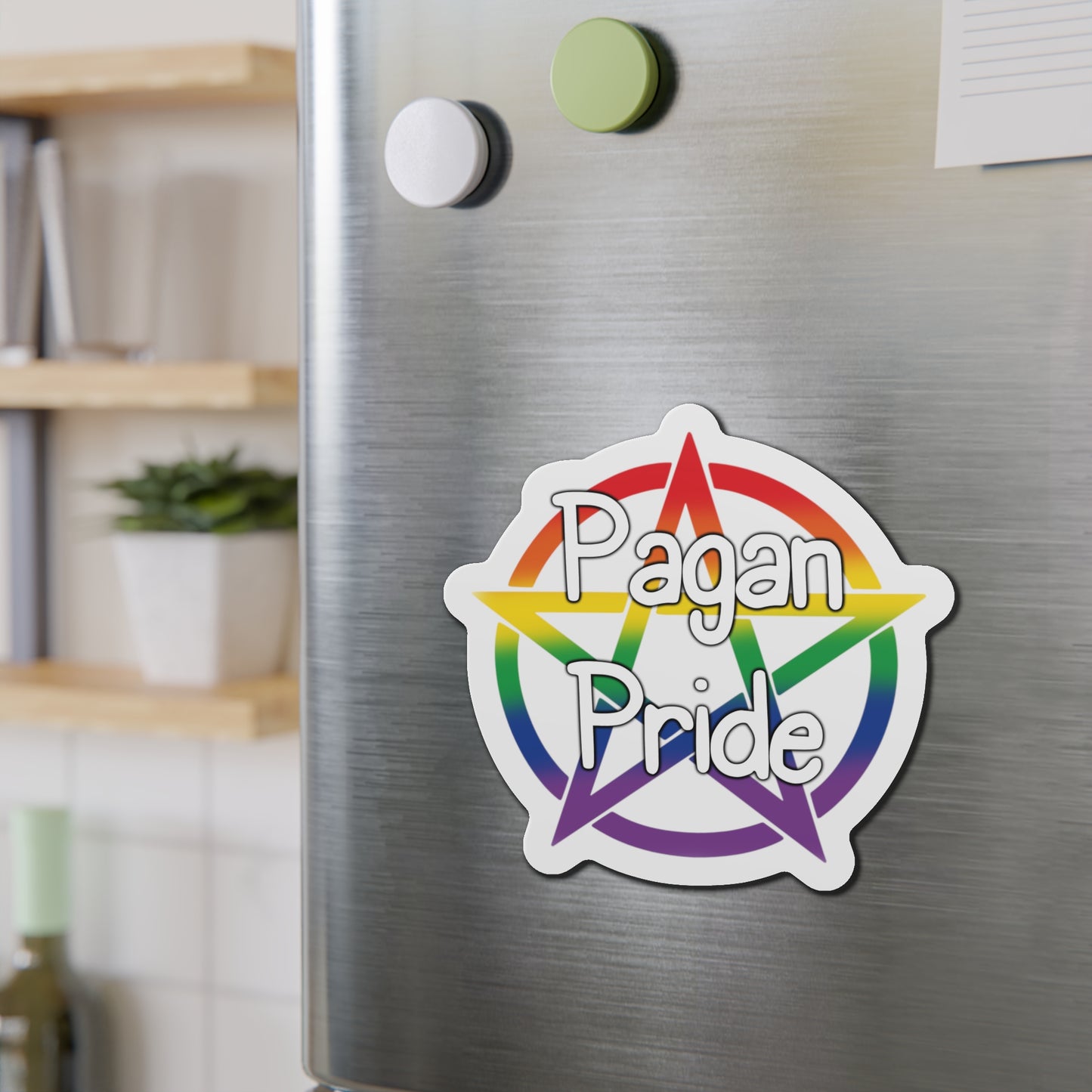 Pagan Pride Rainbow Die-Cut Magnets - Tales from the Tangle