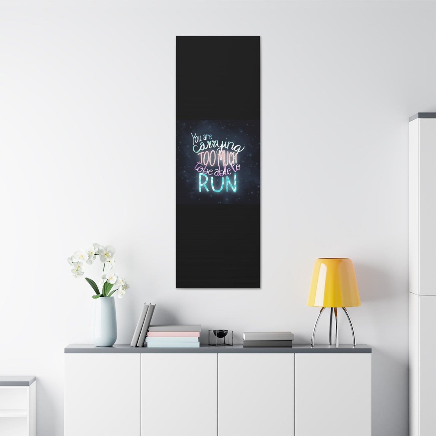 You are carrying too much to be able to run Canvas Gallery Wraps