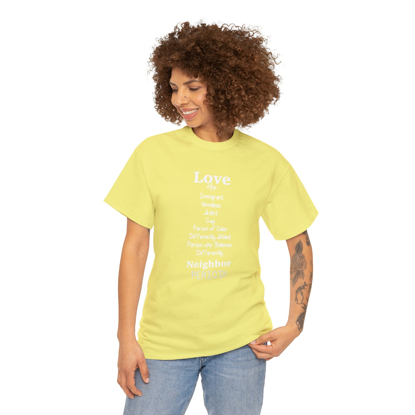 Love Thy Neighbor Unisex Heavy Cotton Tee - Tales from the Tangle